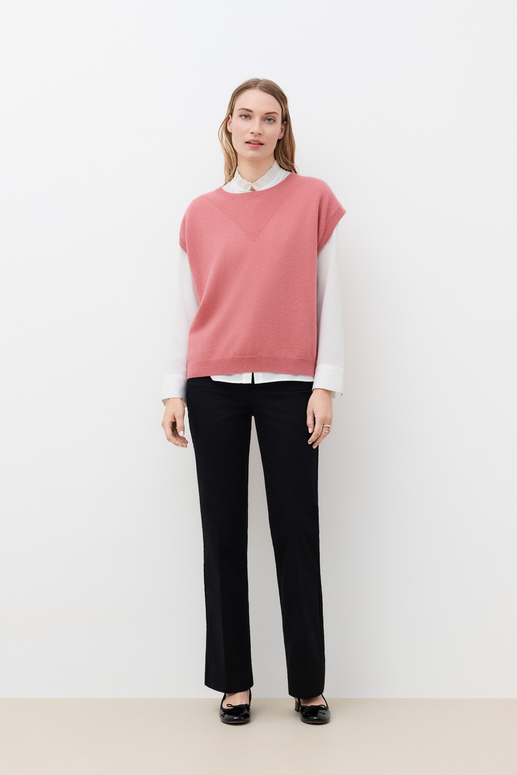 Mathilde sweater dusty pink woman