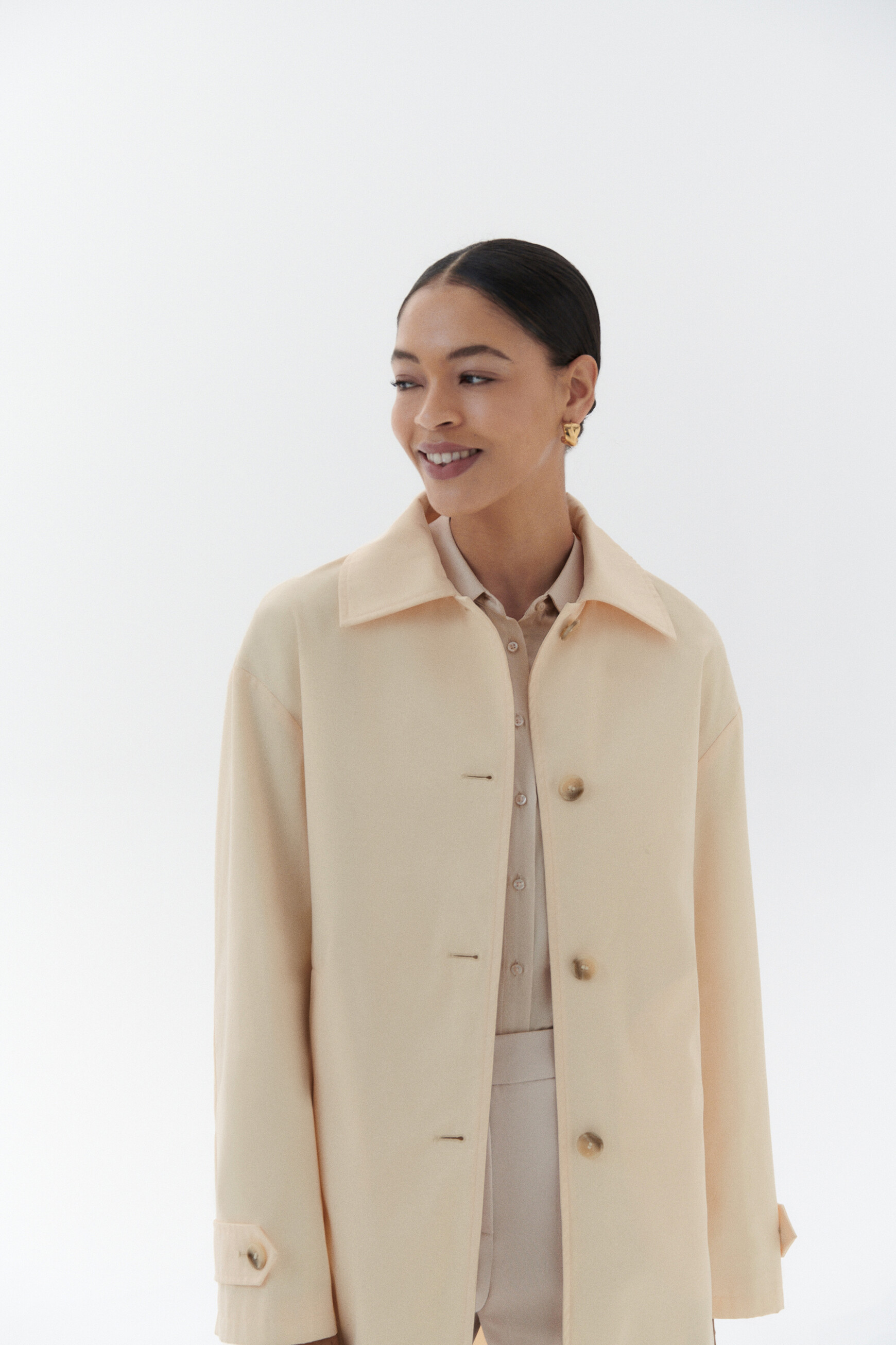 Manteau caroll beige deals