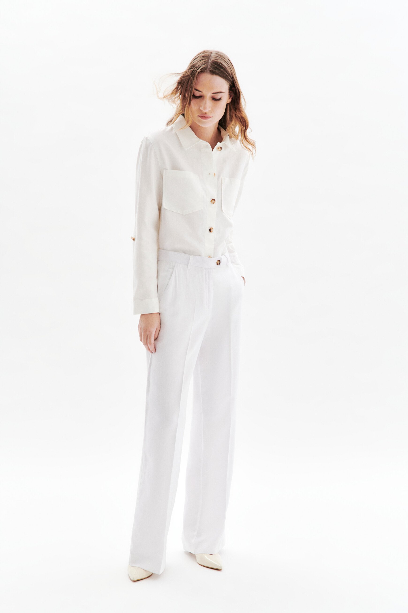 Pantalon Paky ecru femme