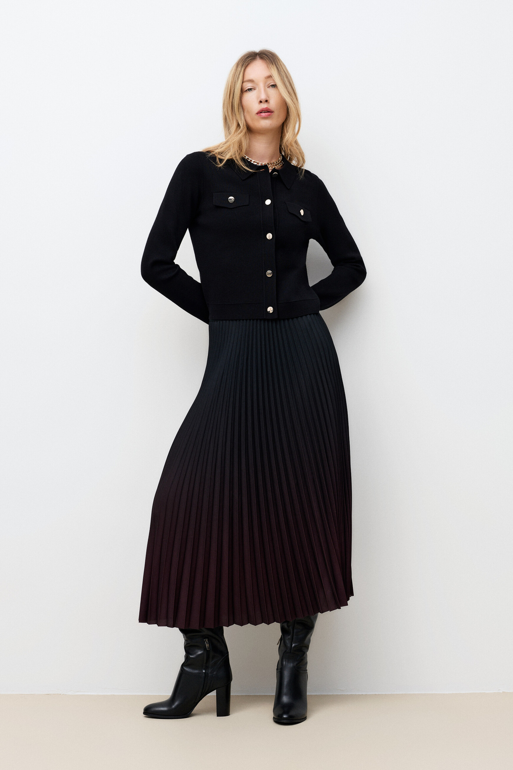 Maglione Mflo nero donna