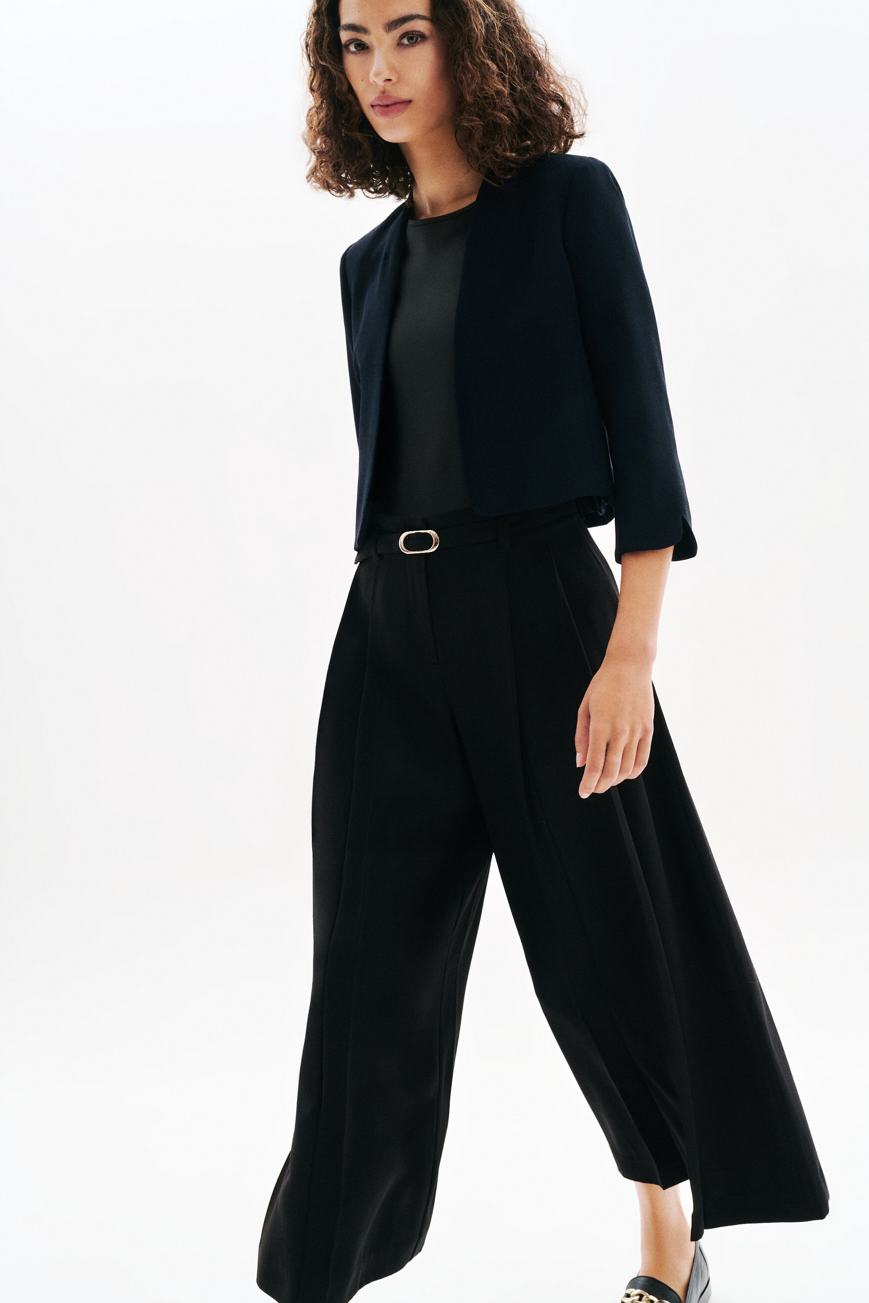 pantalon pinceau noir femme Pantalon Pinceau noir femme