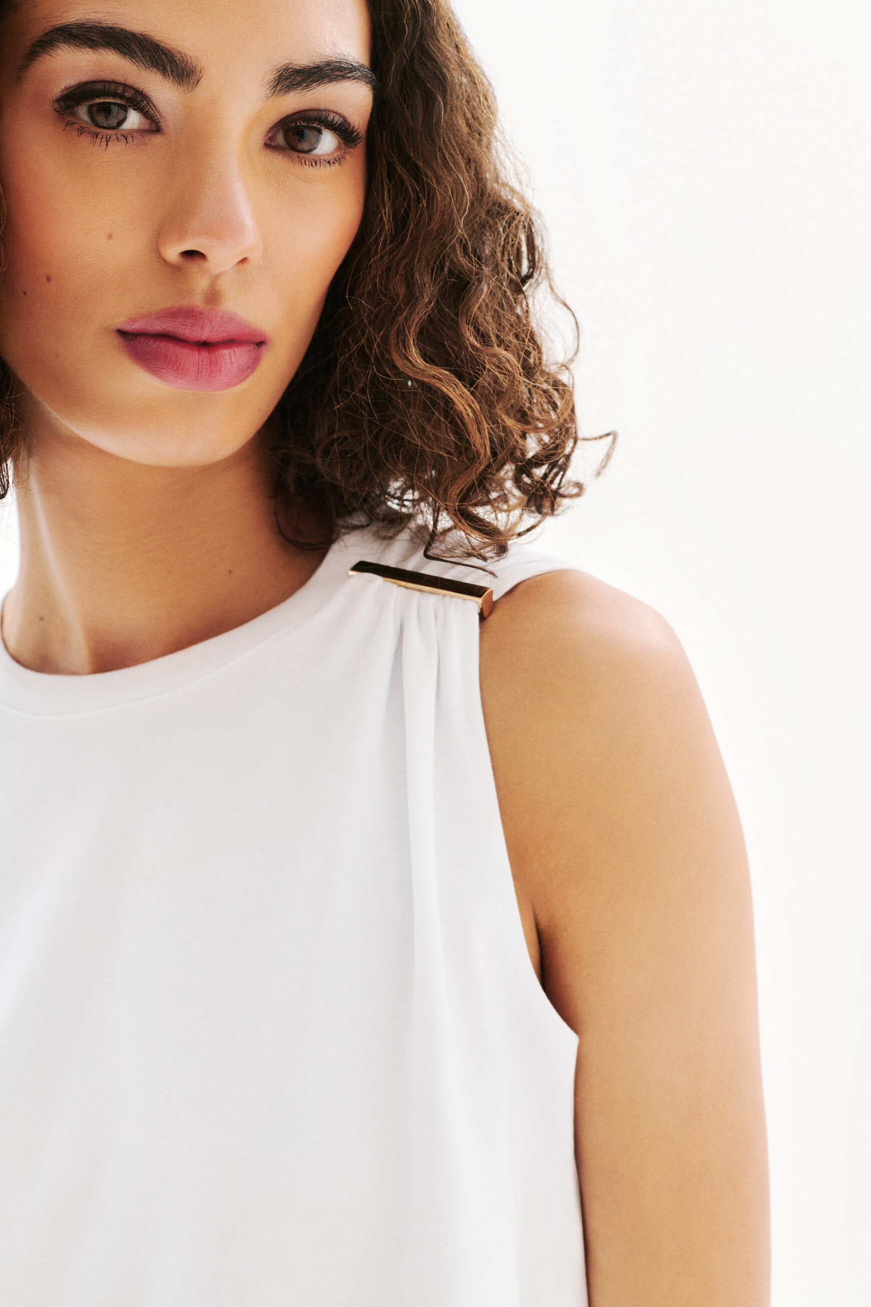 Camiseta Tlouane blanco mujer