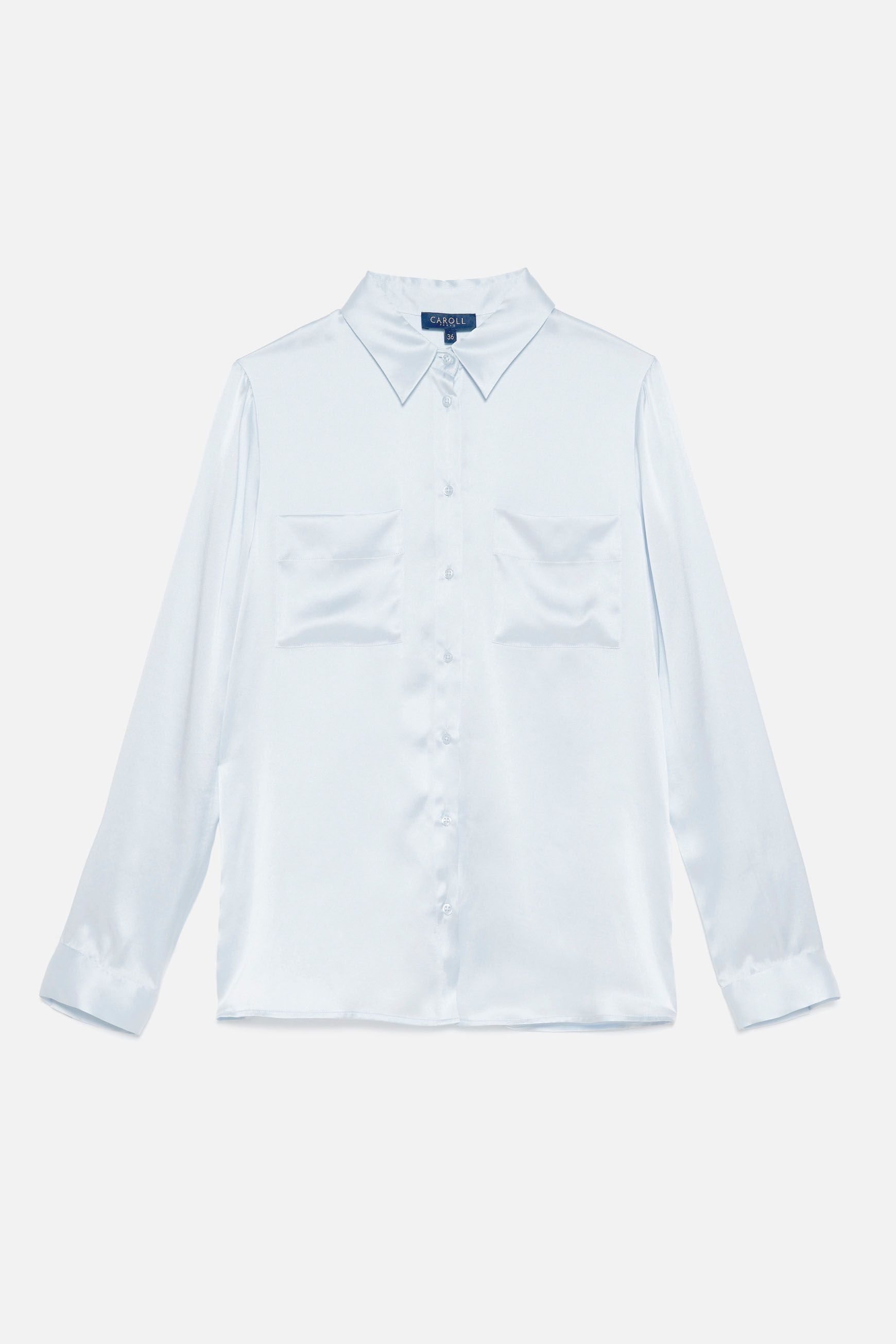 chemisier jeanne 100 soie bleu ciel femme chemisier jeanne 100% soie bleu ciel femme
