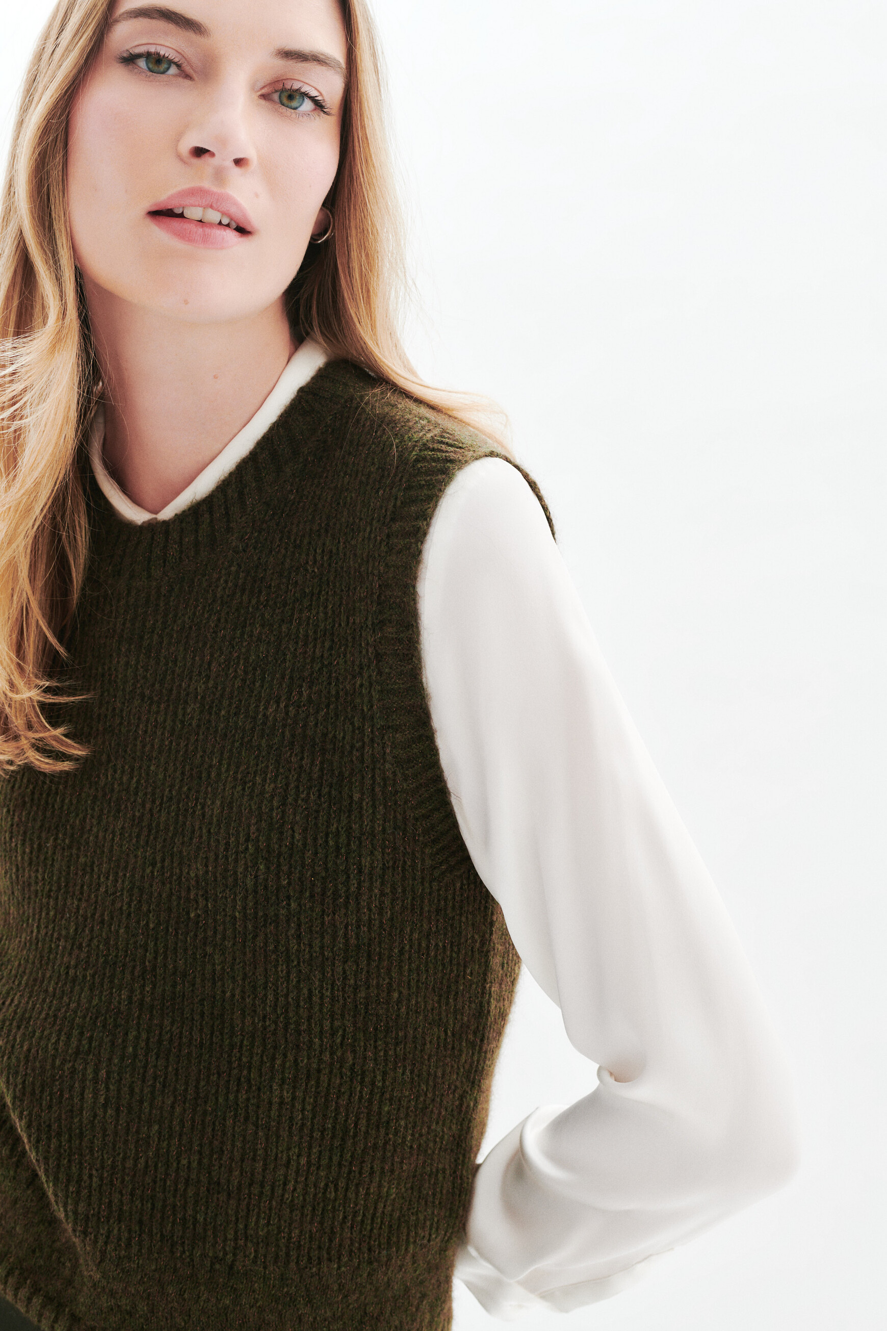 mclaire sweater khaki green woman Mclaire sweater khaki green woman