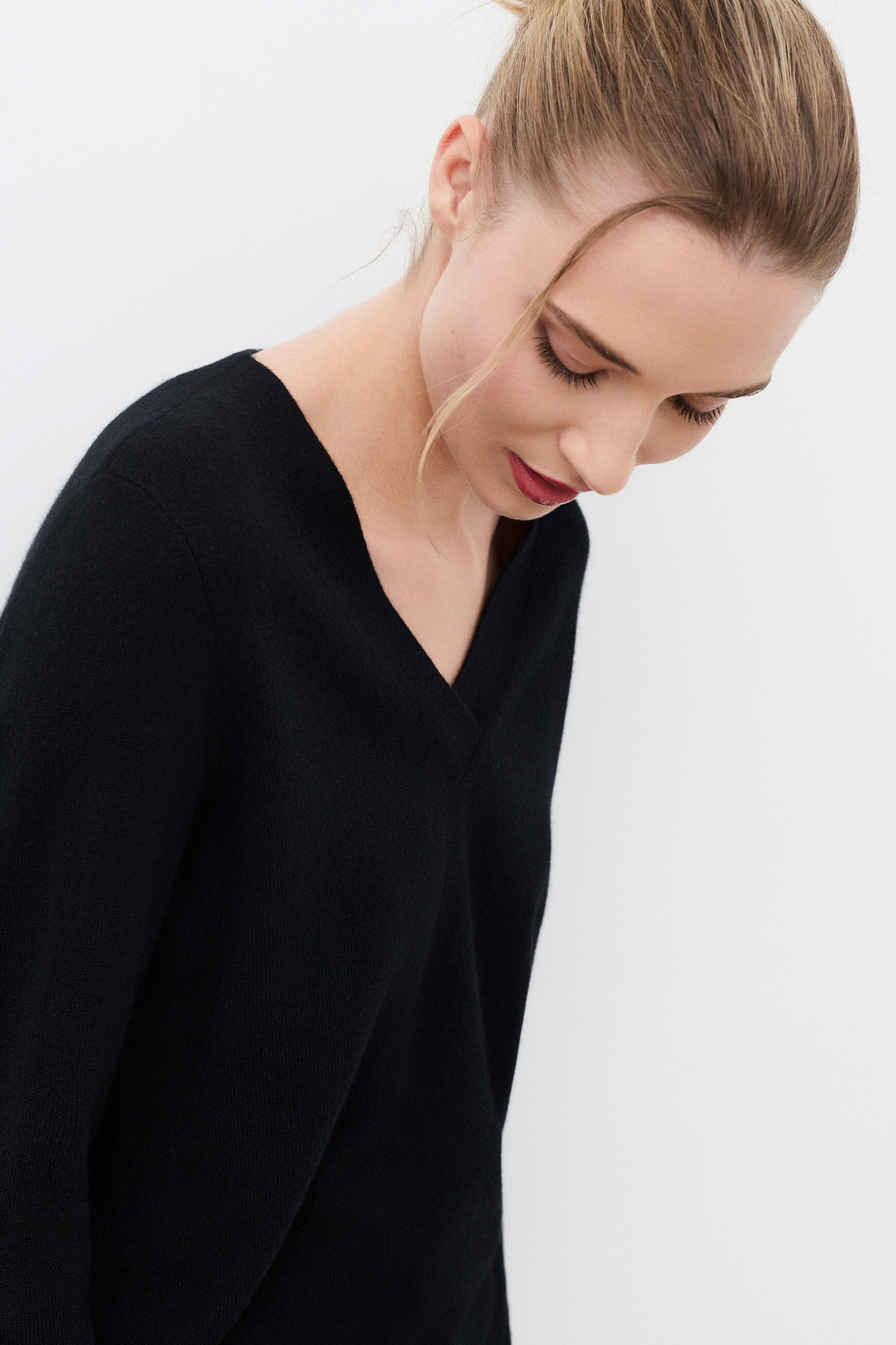 Mfrank sweater 100% cashmere black woman
