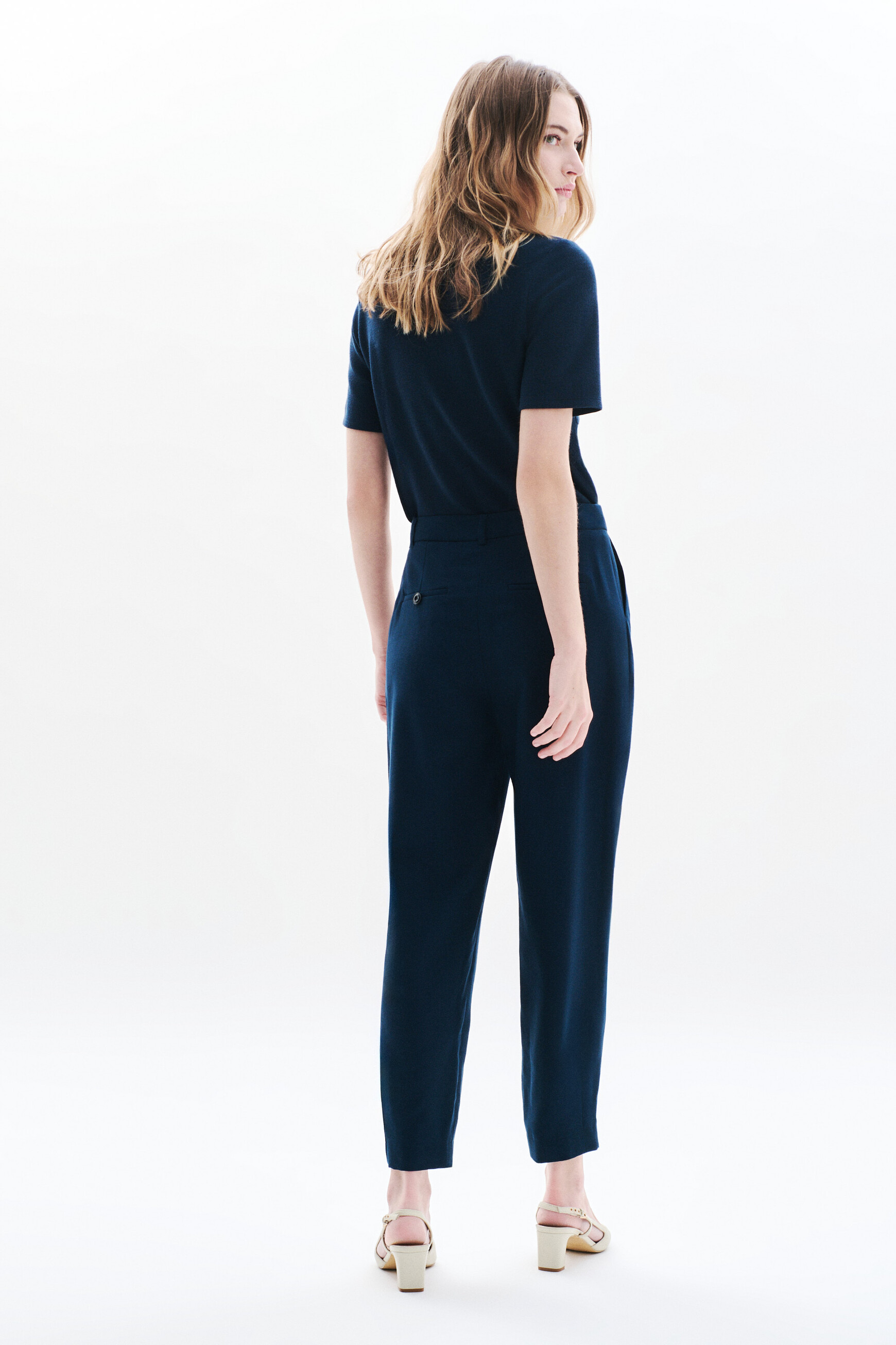 pantalon pvicky bleu marine femme Pantalon Pvicky bleu marine femme