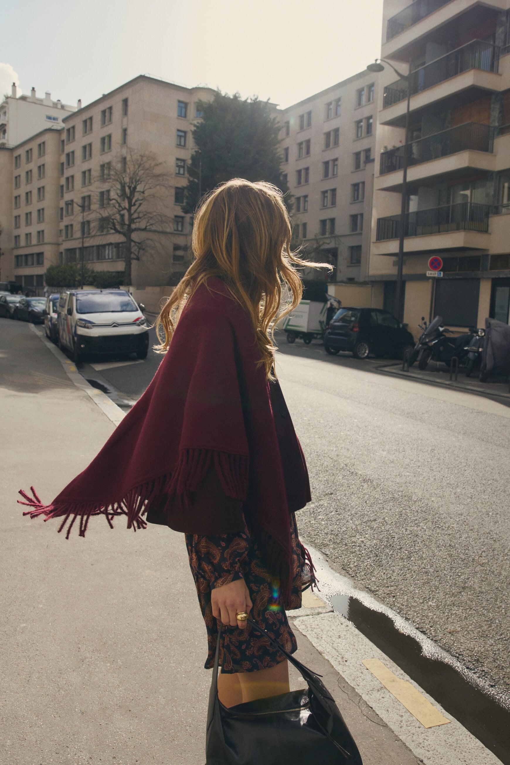 Malofolk scarf plum woman