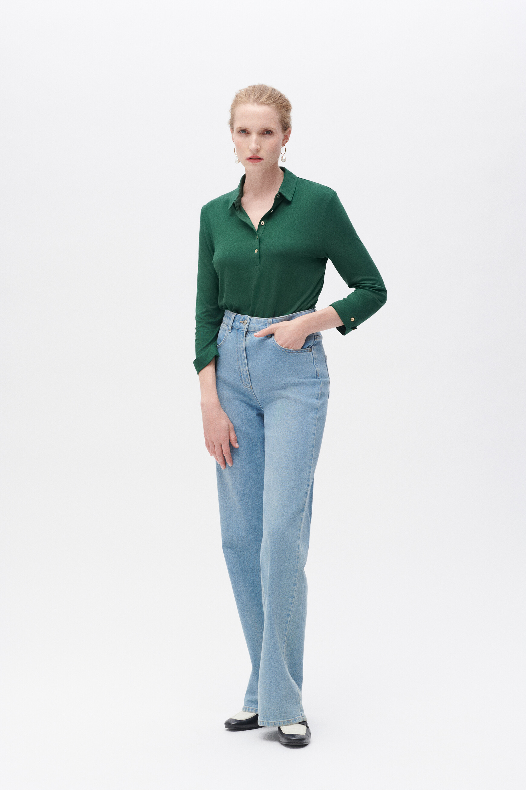 t shirt tnina vert fonce femme T-shirt tnina vert fonce femme
