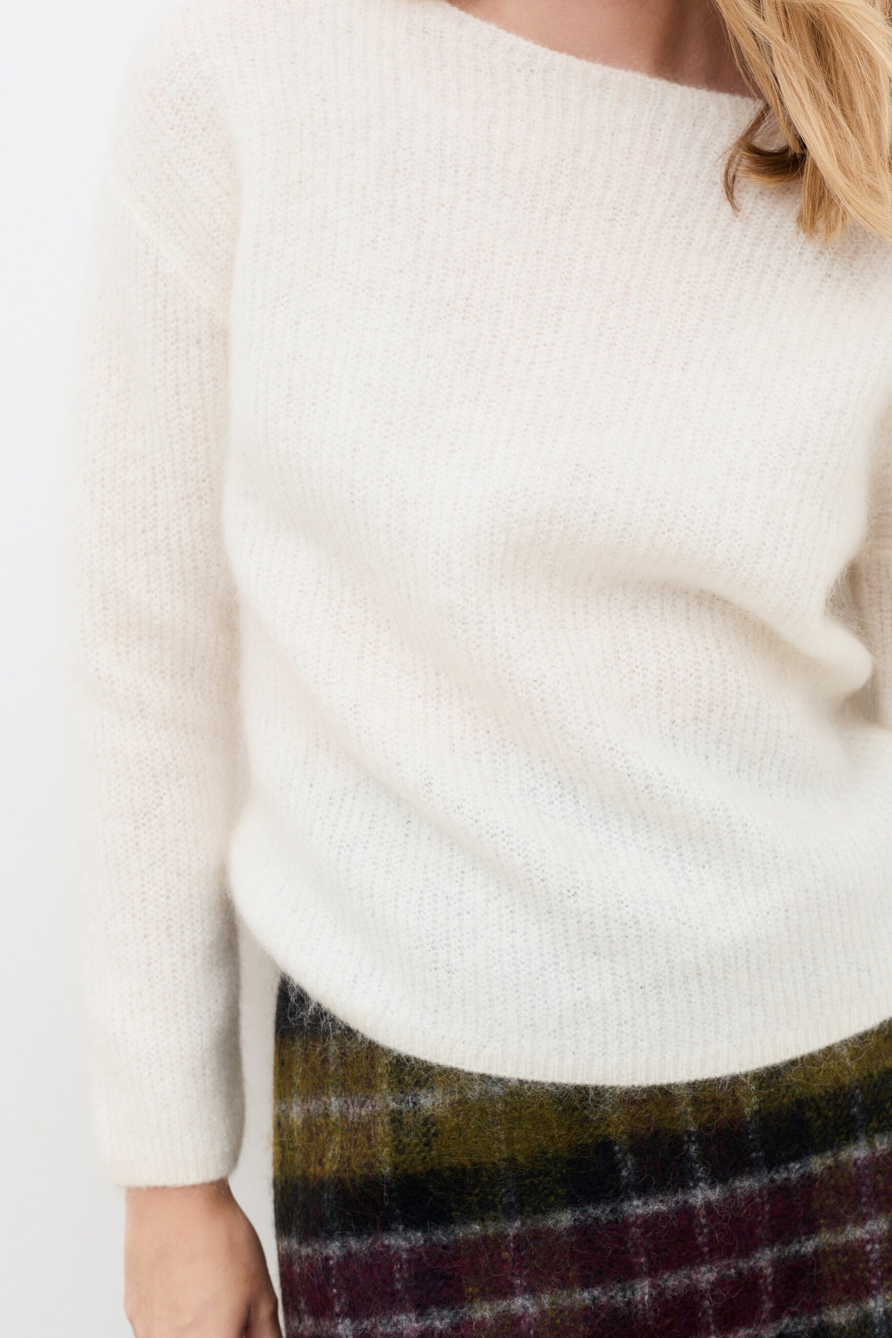 Maggie sweater ecru woman