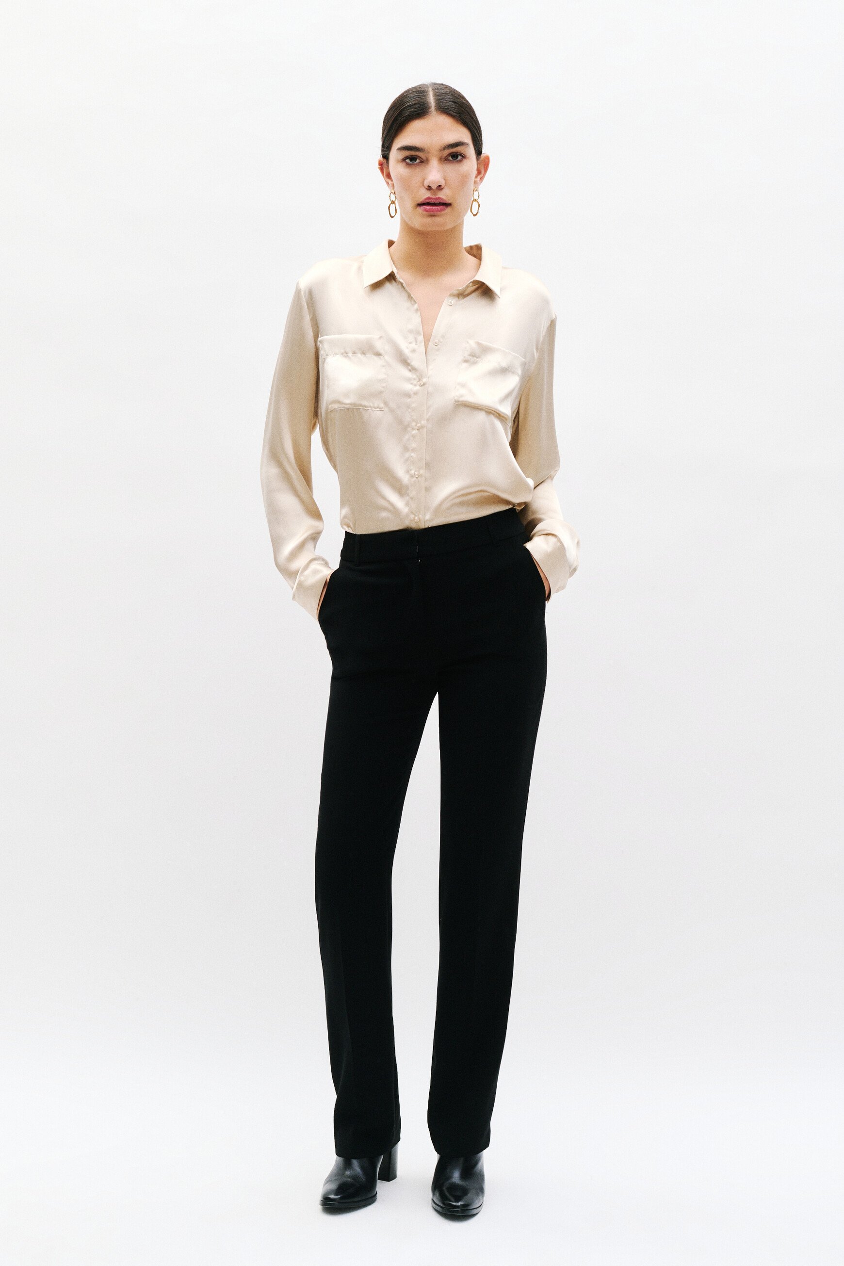 pantalon pclement noir femme Pantalon pclement noir femme