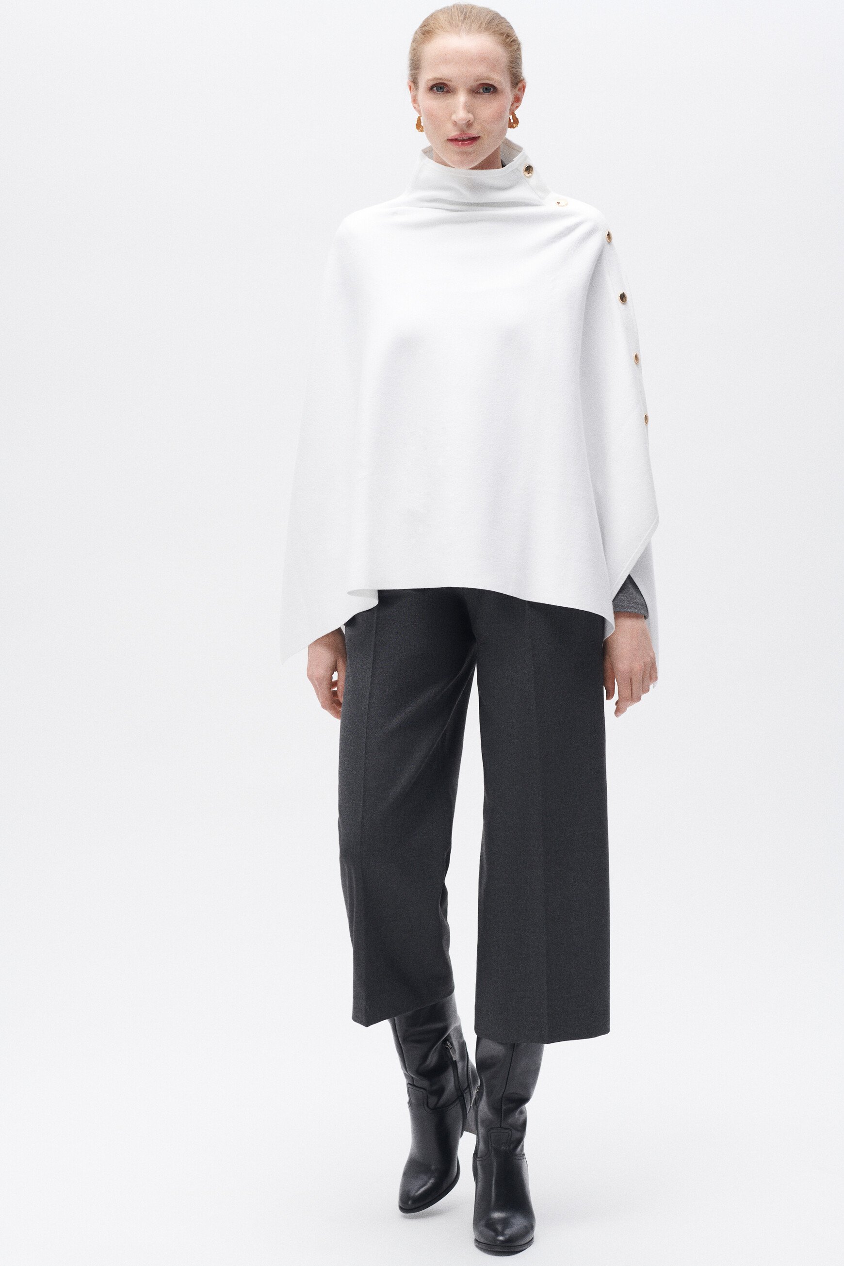 helvira poncho ivory woman helvira poncho ivory woman