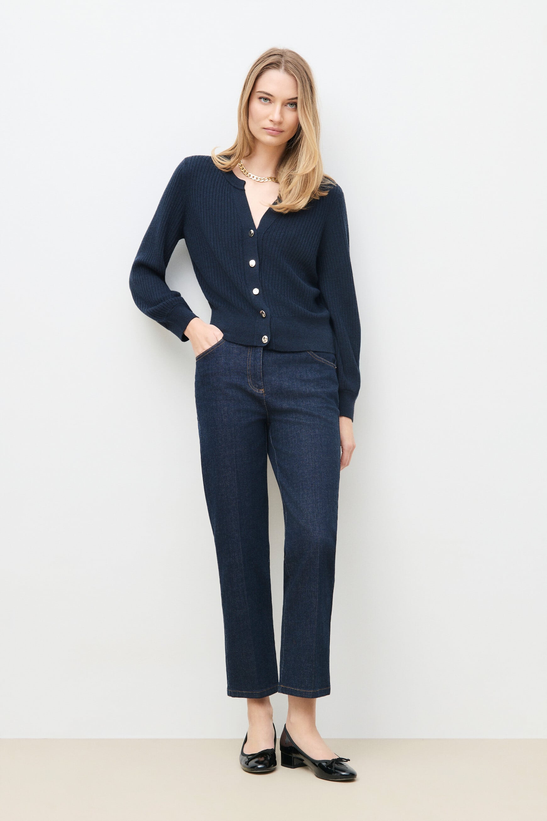 Mbenedicte sweater navy blue woman