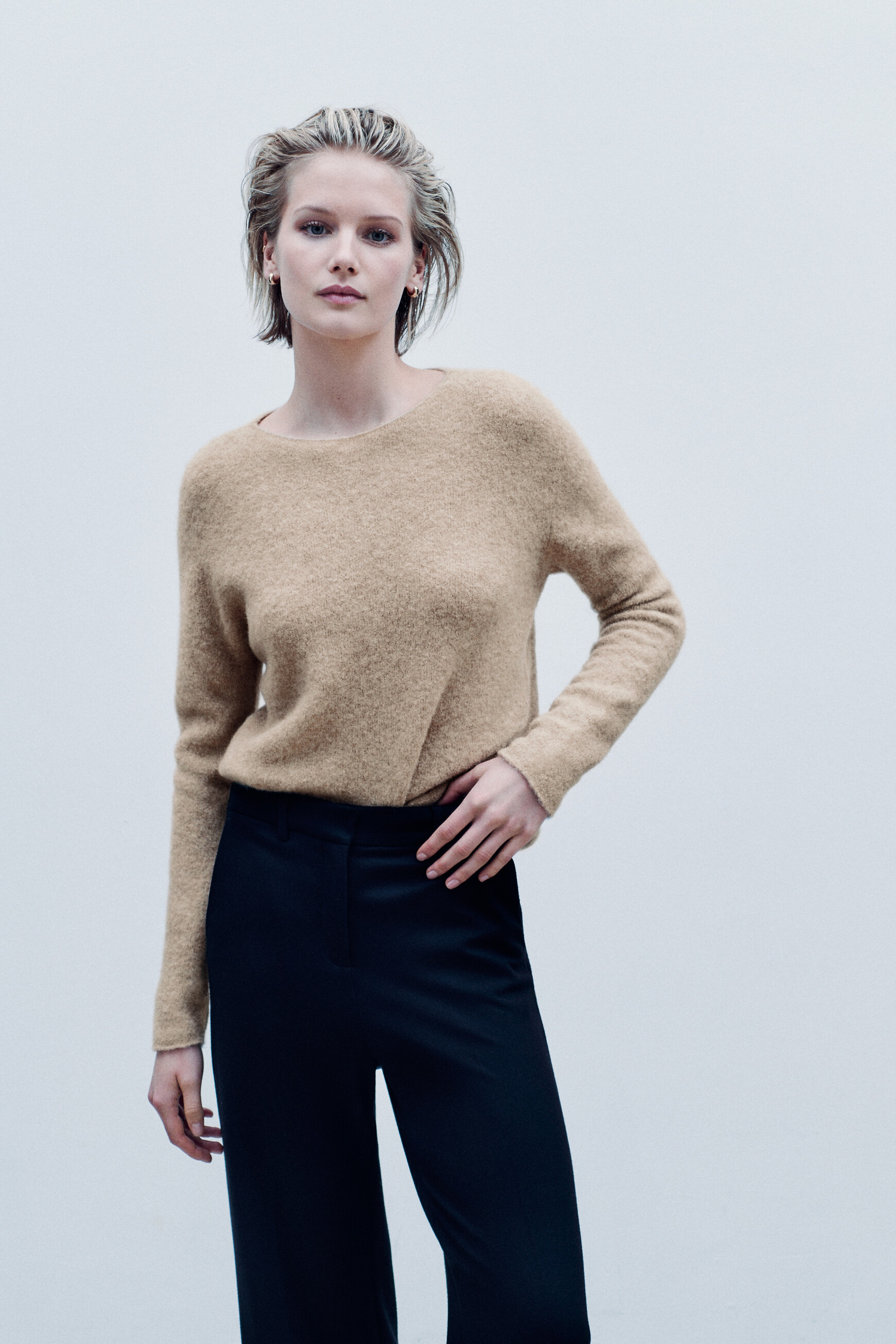 pull beverly made in italy sable femme Pull Beverly made in Italy sable femme