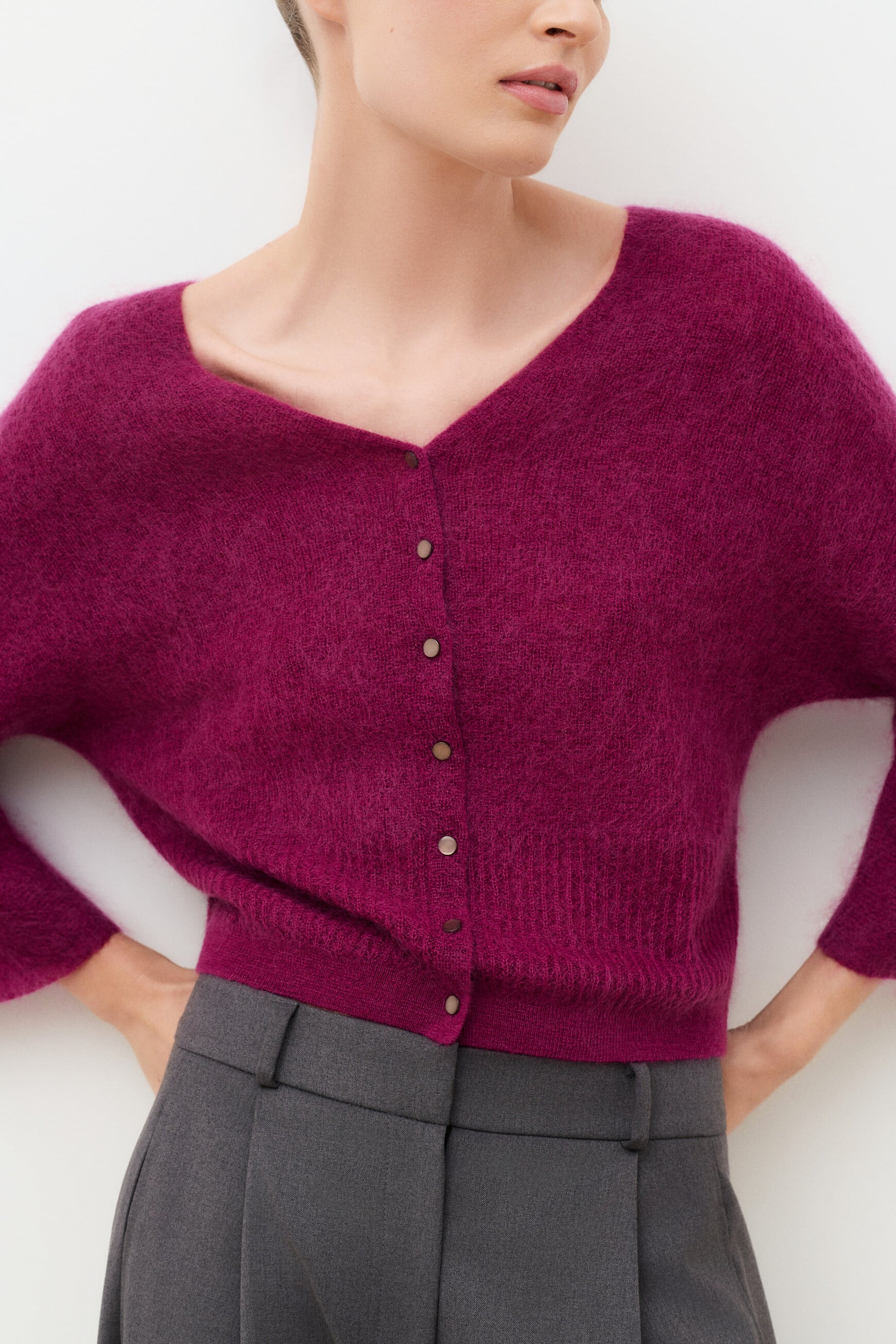 Mpearl sweater violete oscuro woman