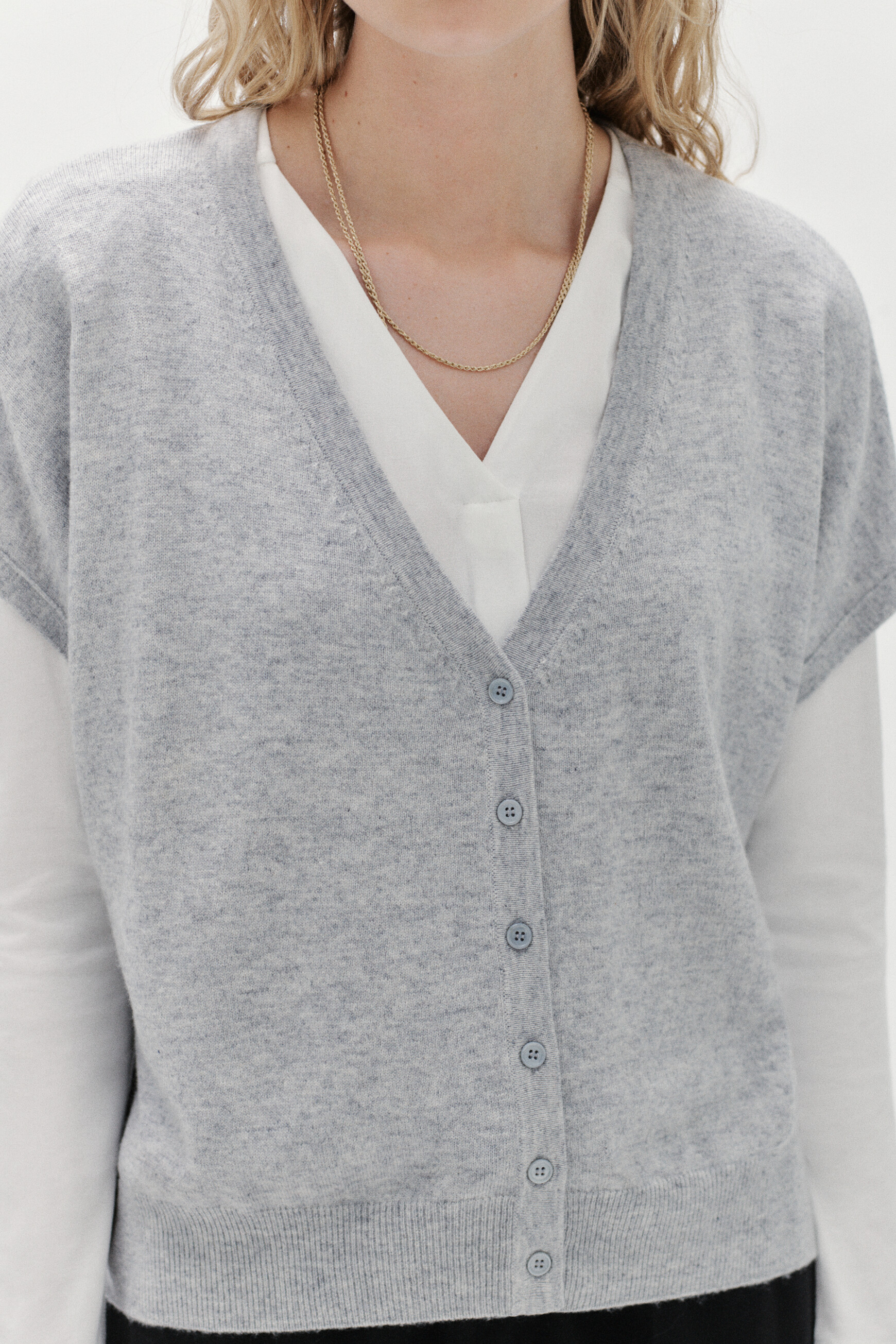 gilet lexie gris clair femme gilet lexie gris clair femme