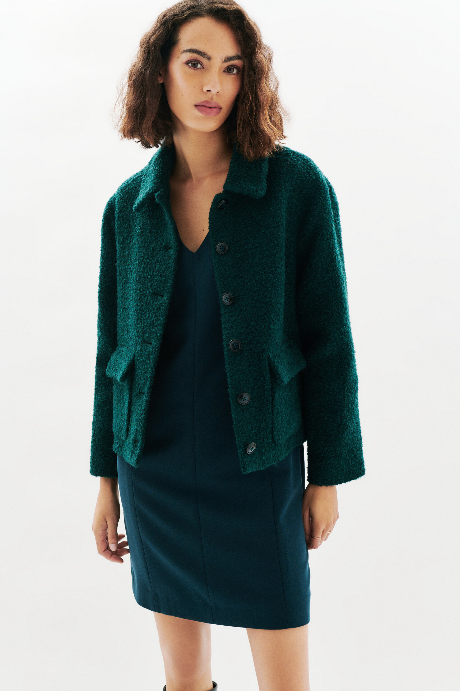 Manteau Gvanderu bleu canard femme