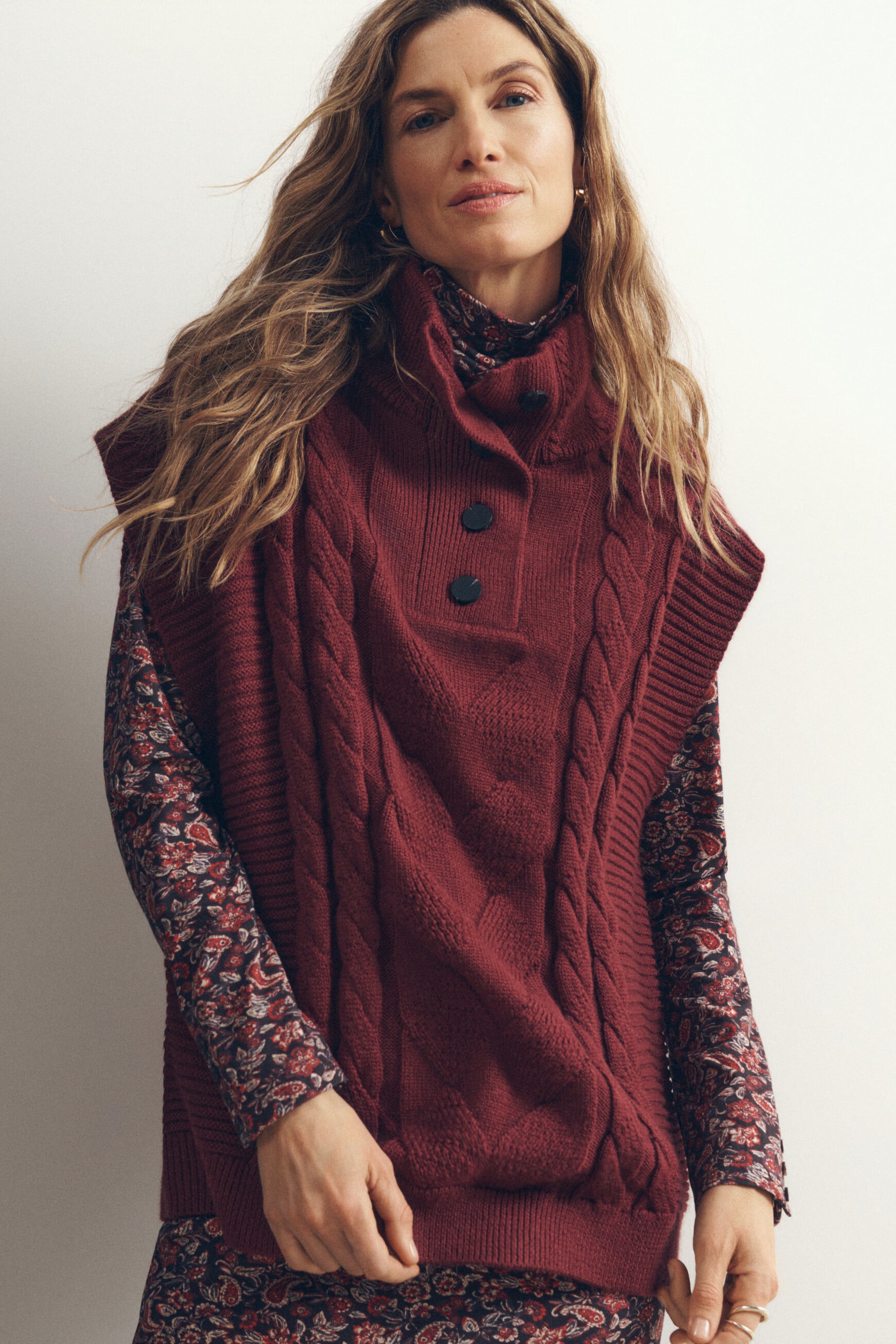 Mvilem sweater burgundy woman