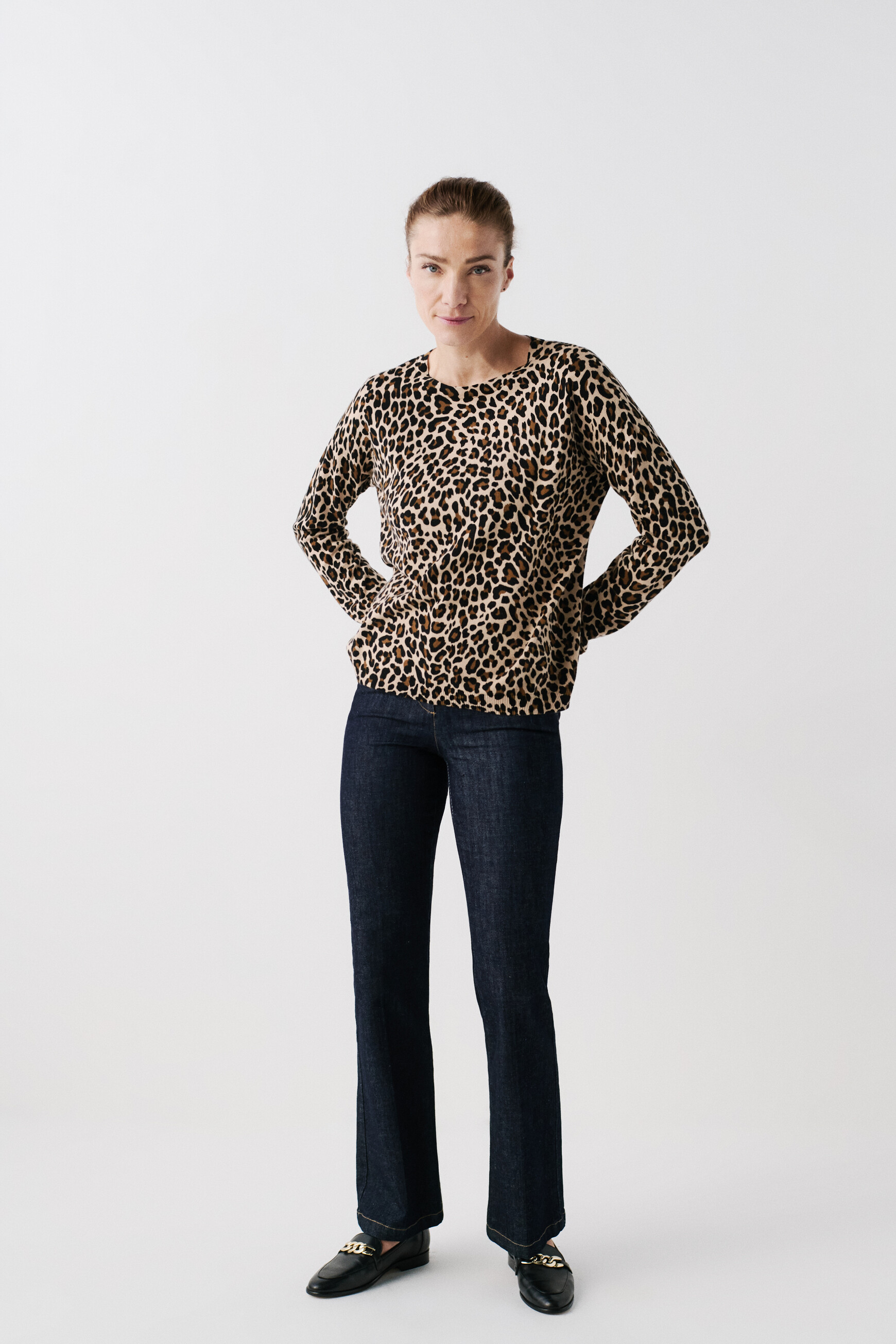 Pull leopard femme deals