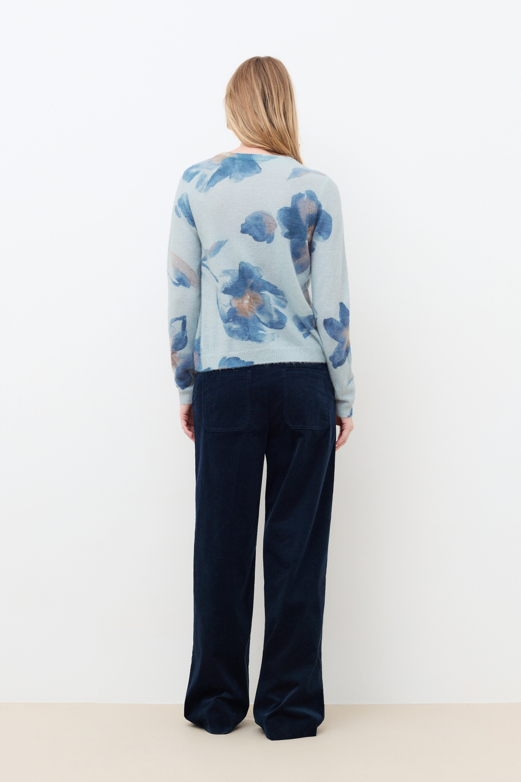 Mfabio sweater light blue woman