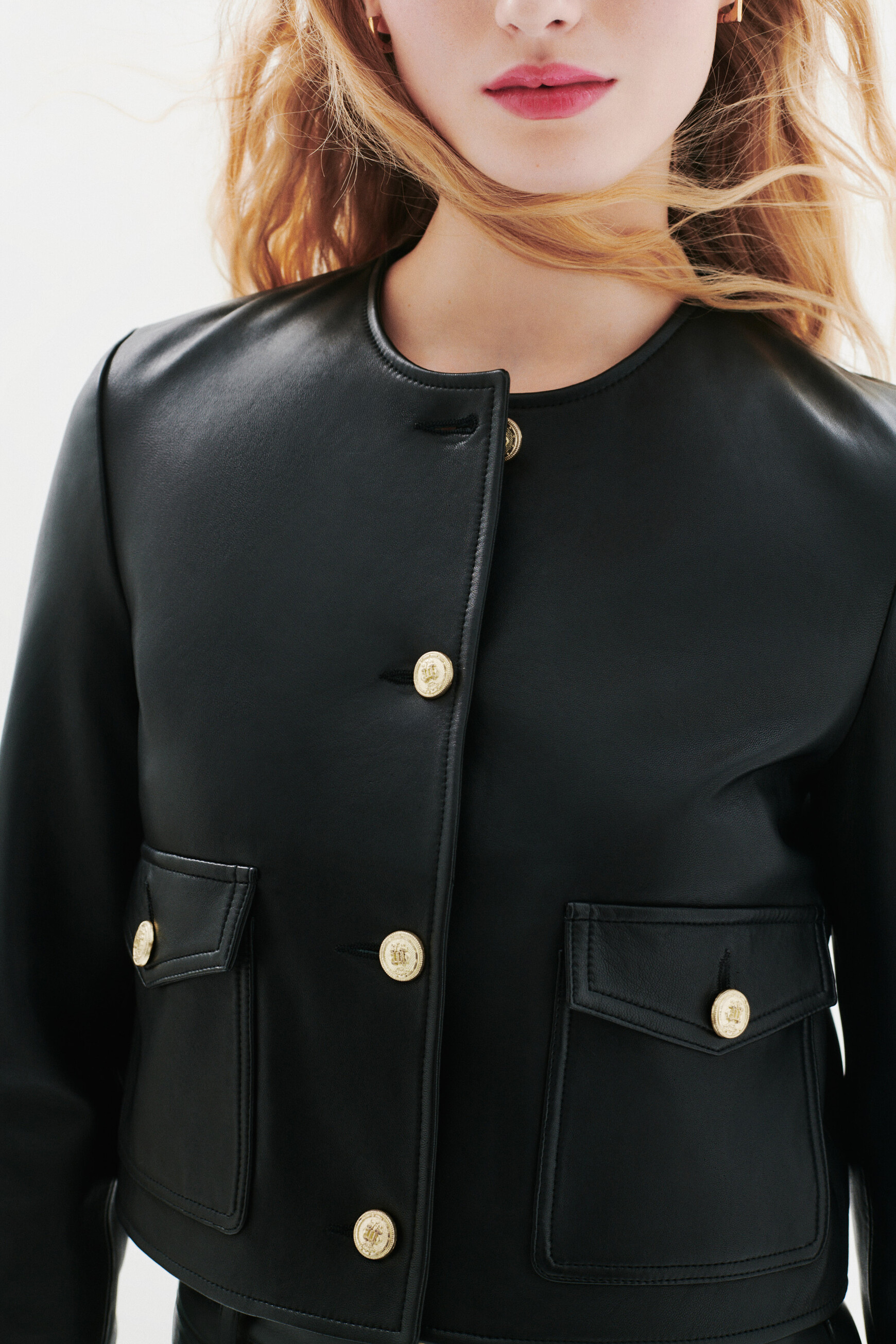 varmy leather jacket black woman Varmy leather jacket black woman