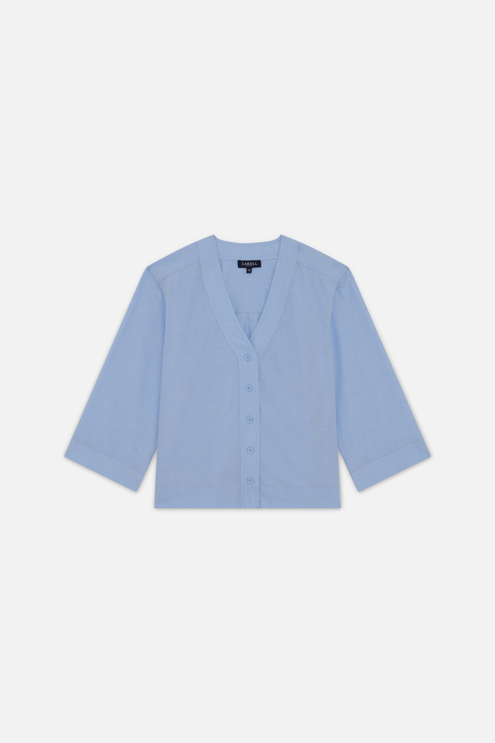 camisa calisa azul ceu mulher Camisa Calisa azul céu mulher