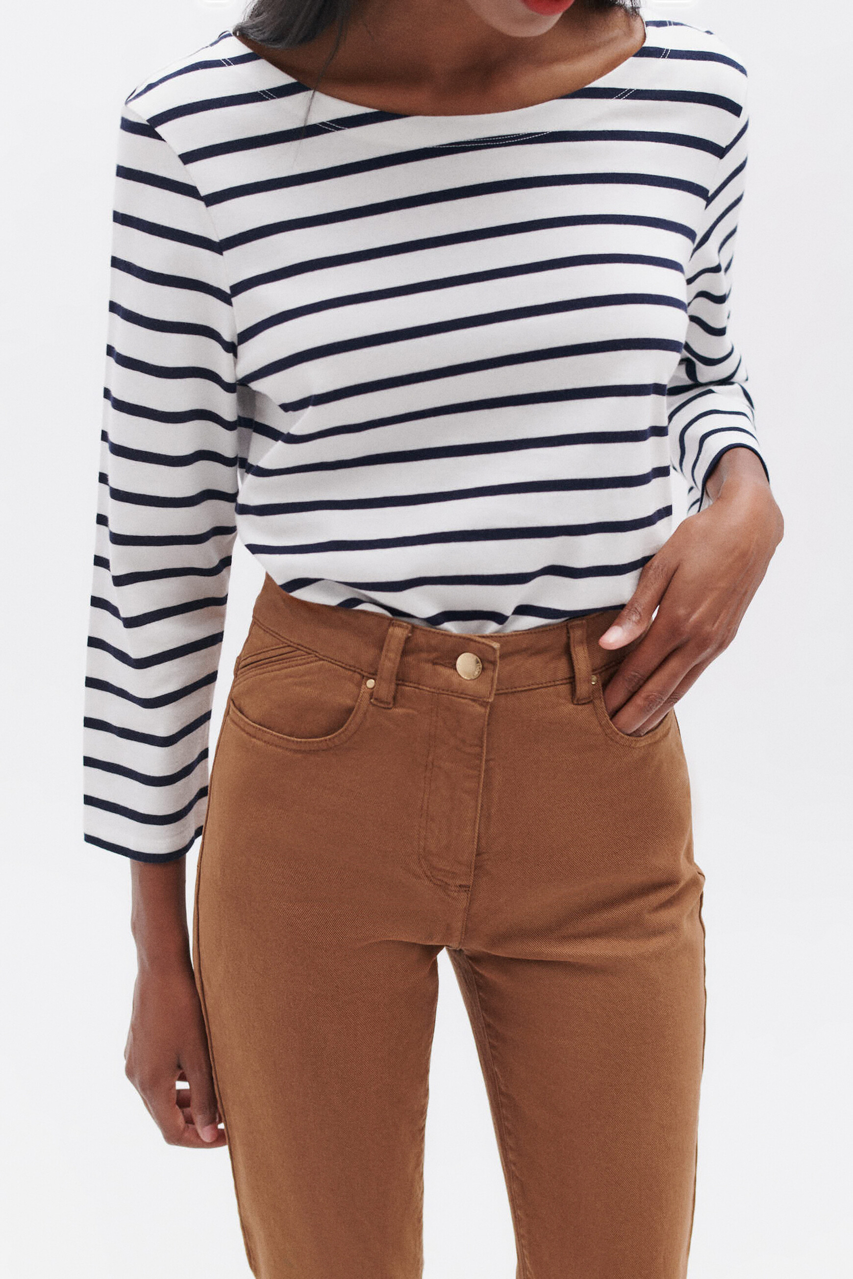 pantalon pdarwino marron cognac femme Pantalon pdarwino marron cognac femme