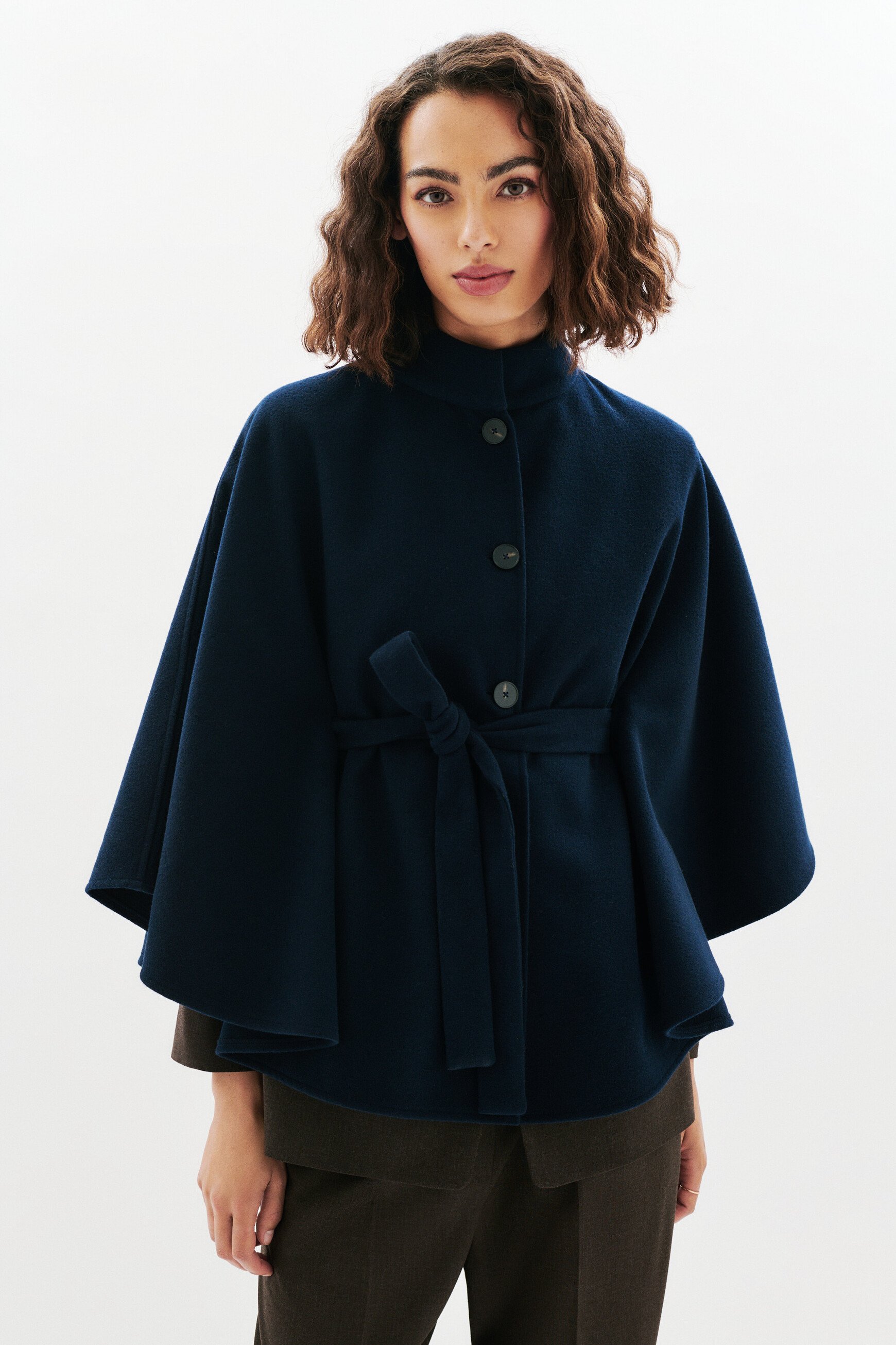 Poncho Hacaro marineblau damen