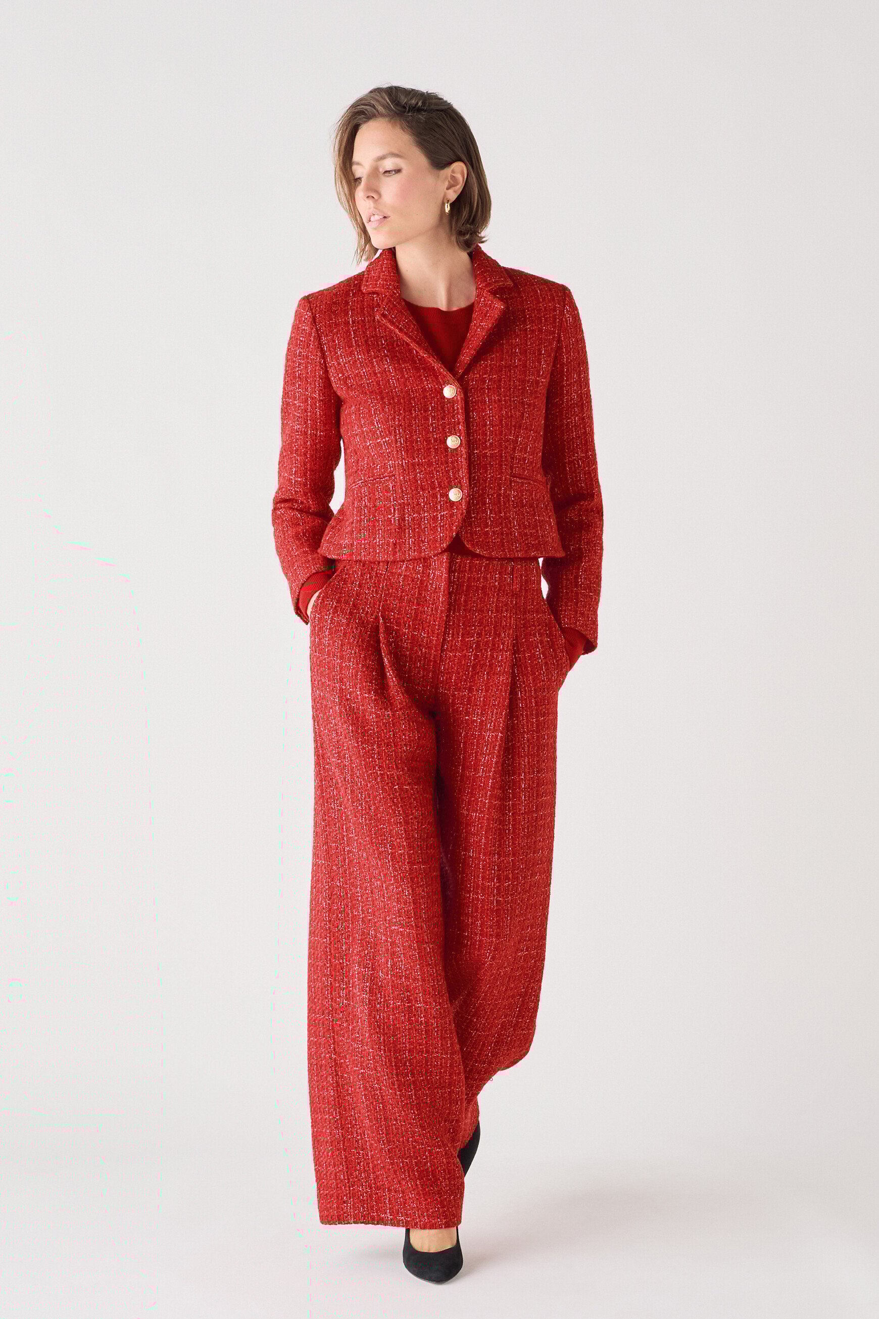 Pantalon Pchristmas rouge femme
