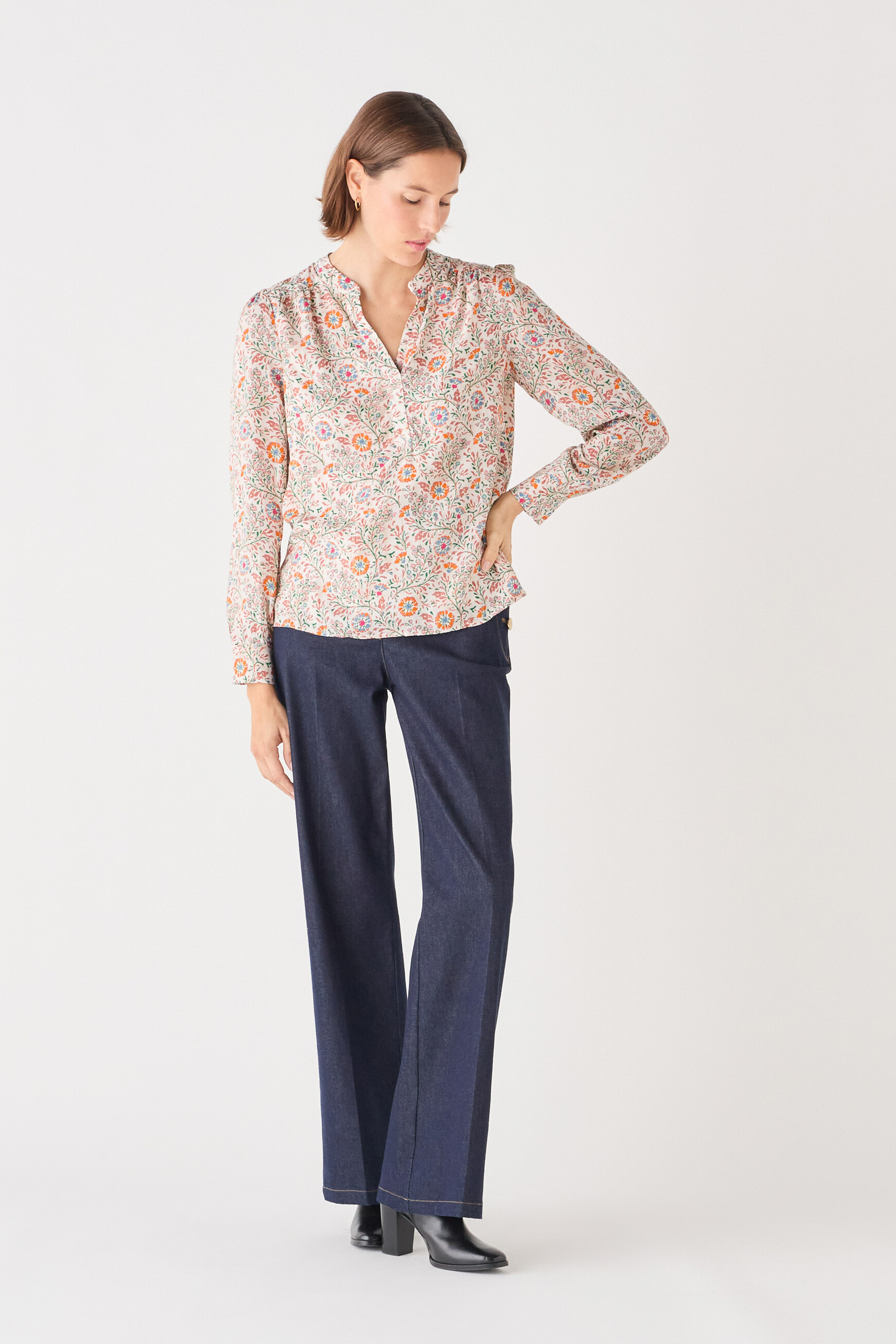 bluse cflower lachsrosa damen Bluse cflower lachsrosa damen