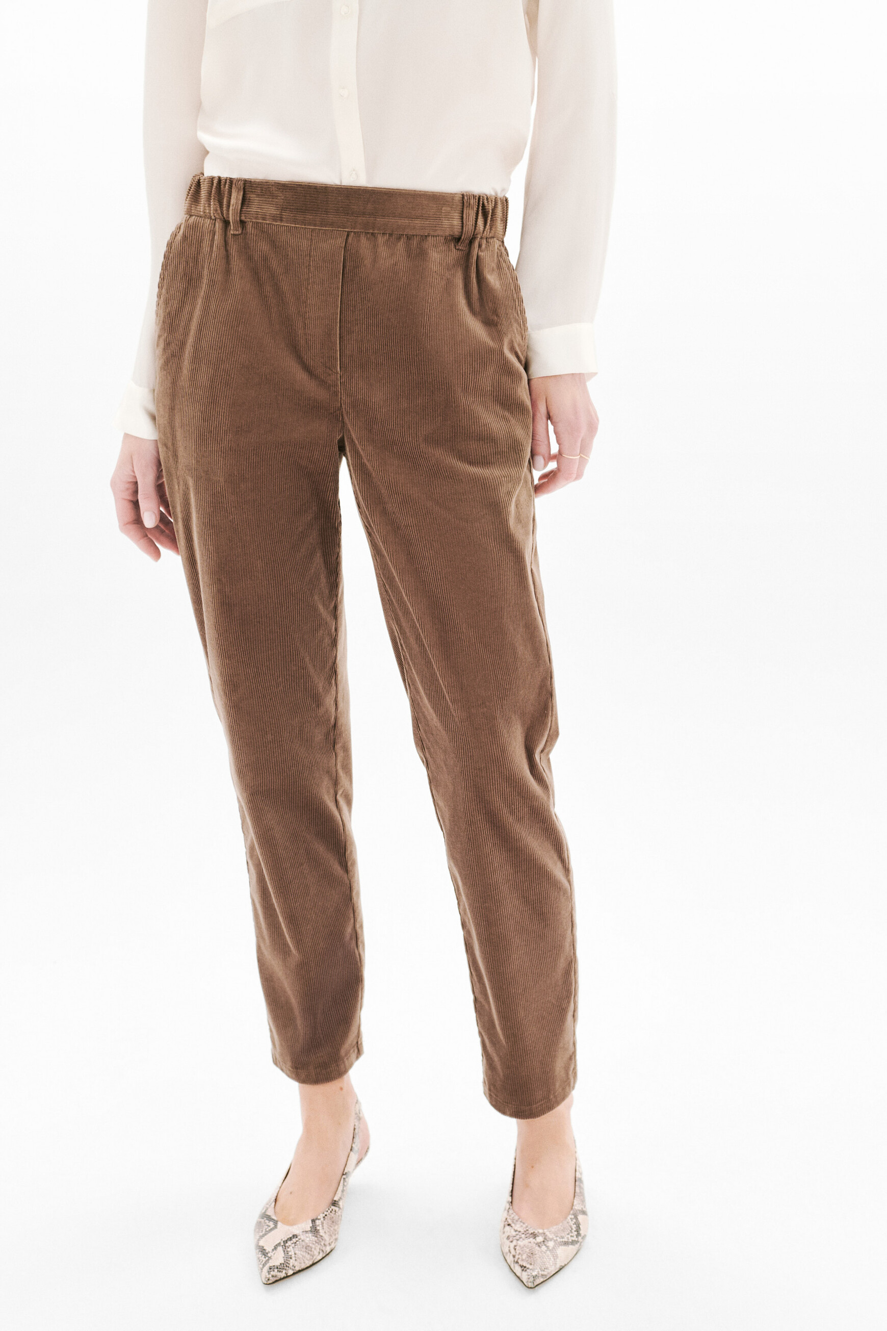 pantalon pnoorino marron clair femme Pantalon Pnoorino marron clair femme