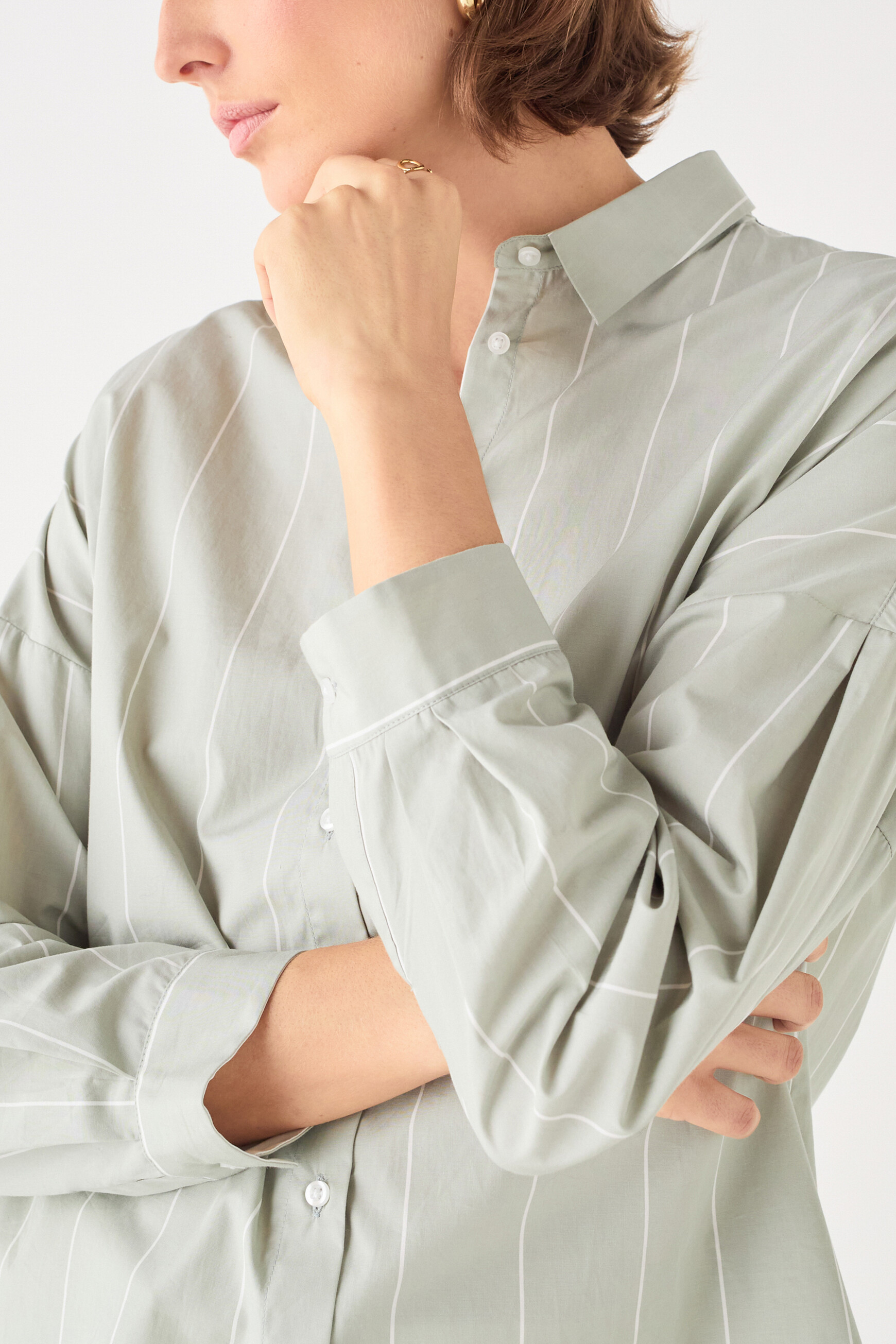 camisa claudy verde pastel mujer Camisa Claudy verde pastel mujer