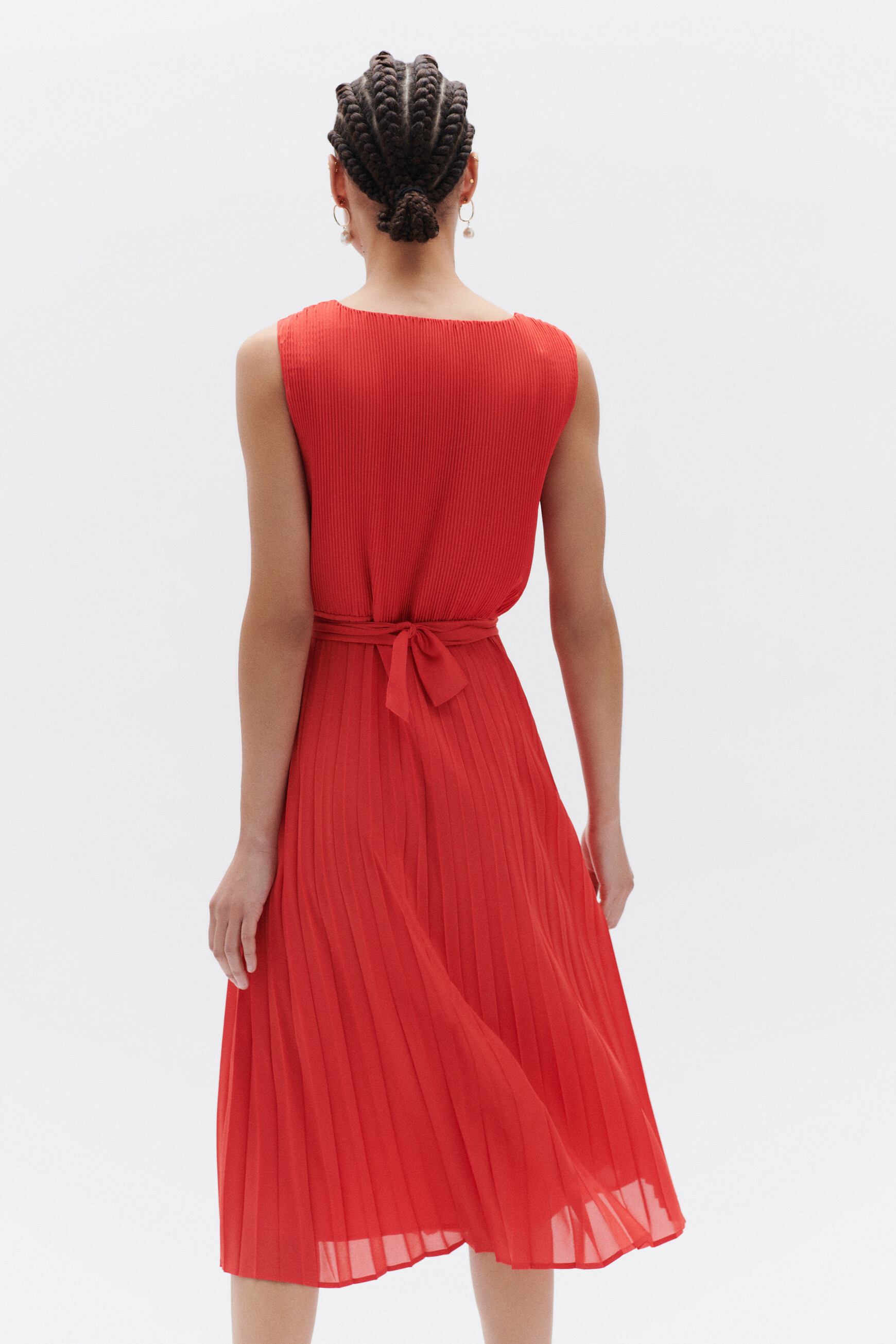robe mini rouge femme