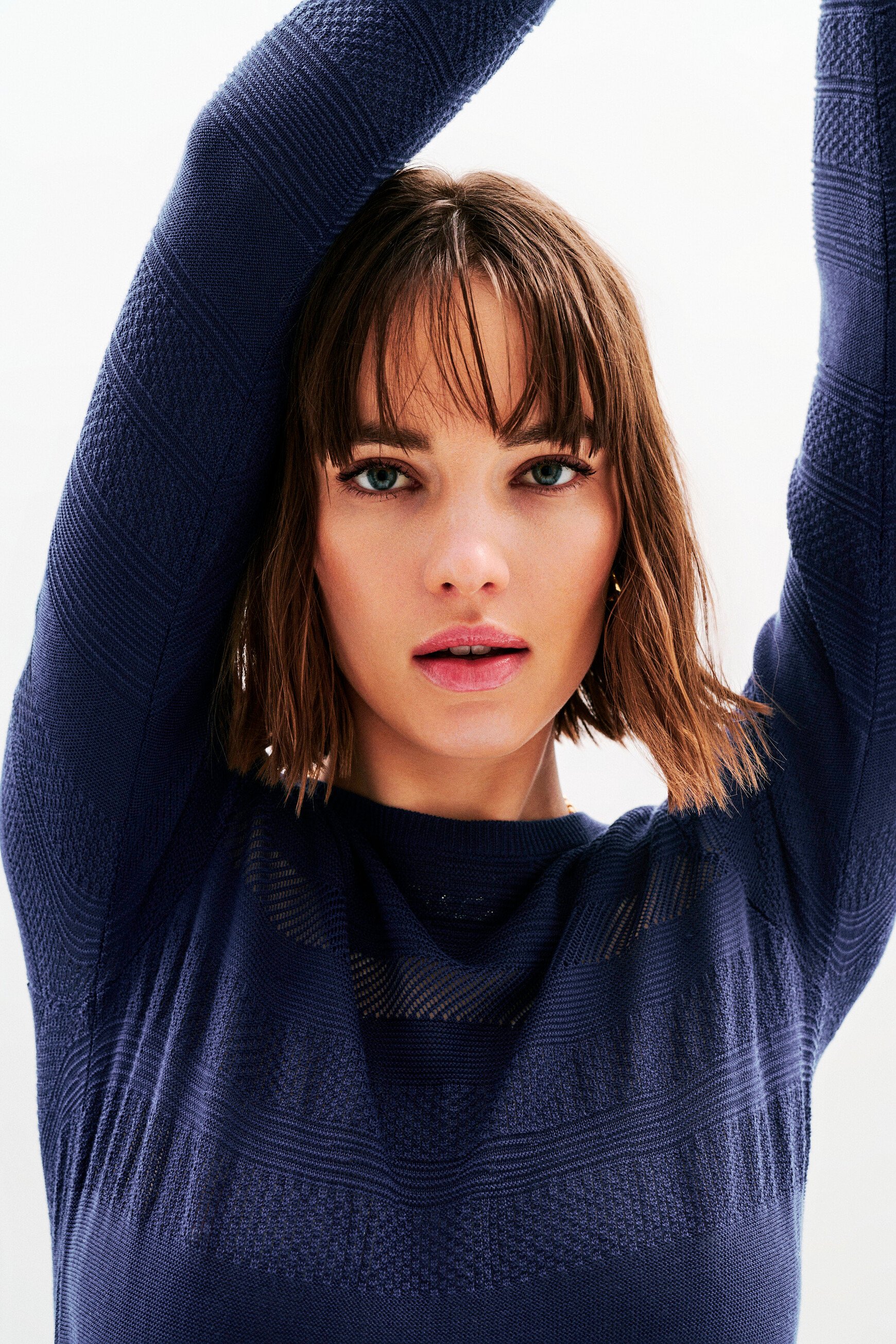 pull mdoril bleu fonce femme Pull Mdoril bleu foncé femme