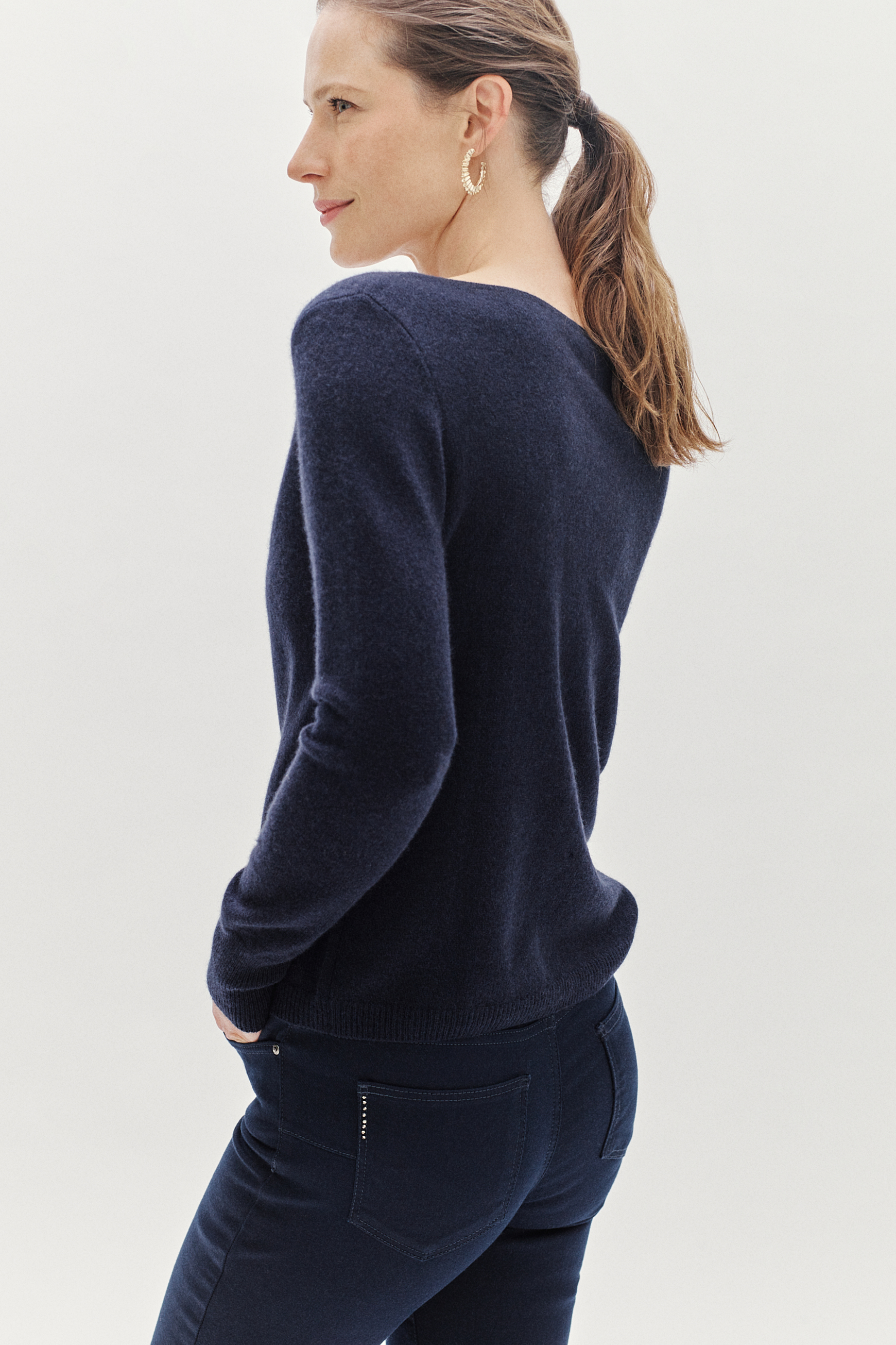 pull zofia lurex 100 cachemire bleu petrole femme pull zofia lurex 100% cachemire bleu petrole femme
