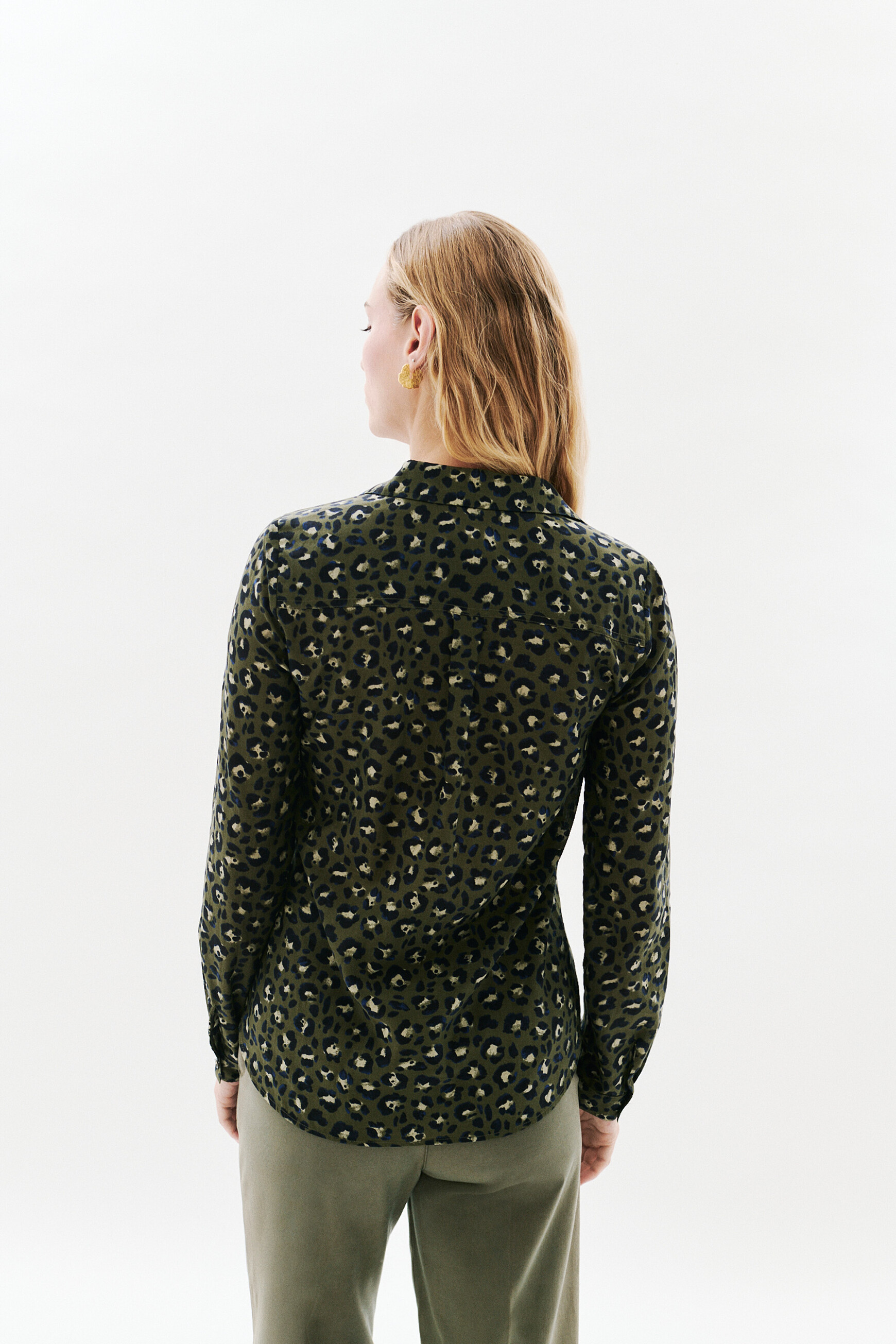 Jessica6 shirt khaki green woman
