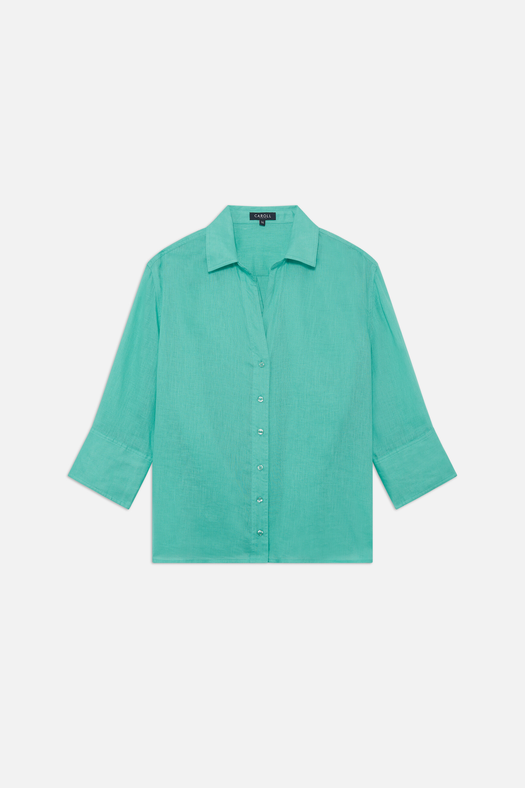 chemise coraline 100 lin vert menthe femme Chemise coraline 100% lin vert menthe femme