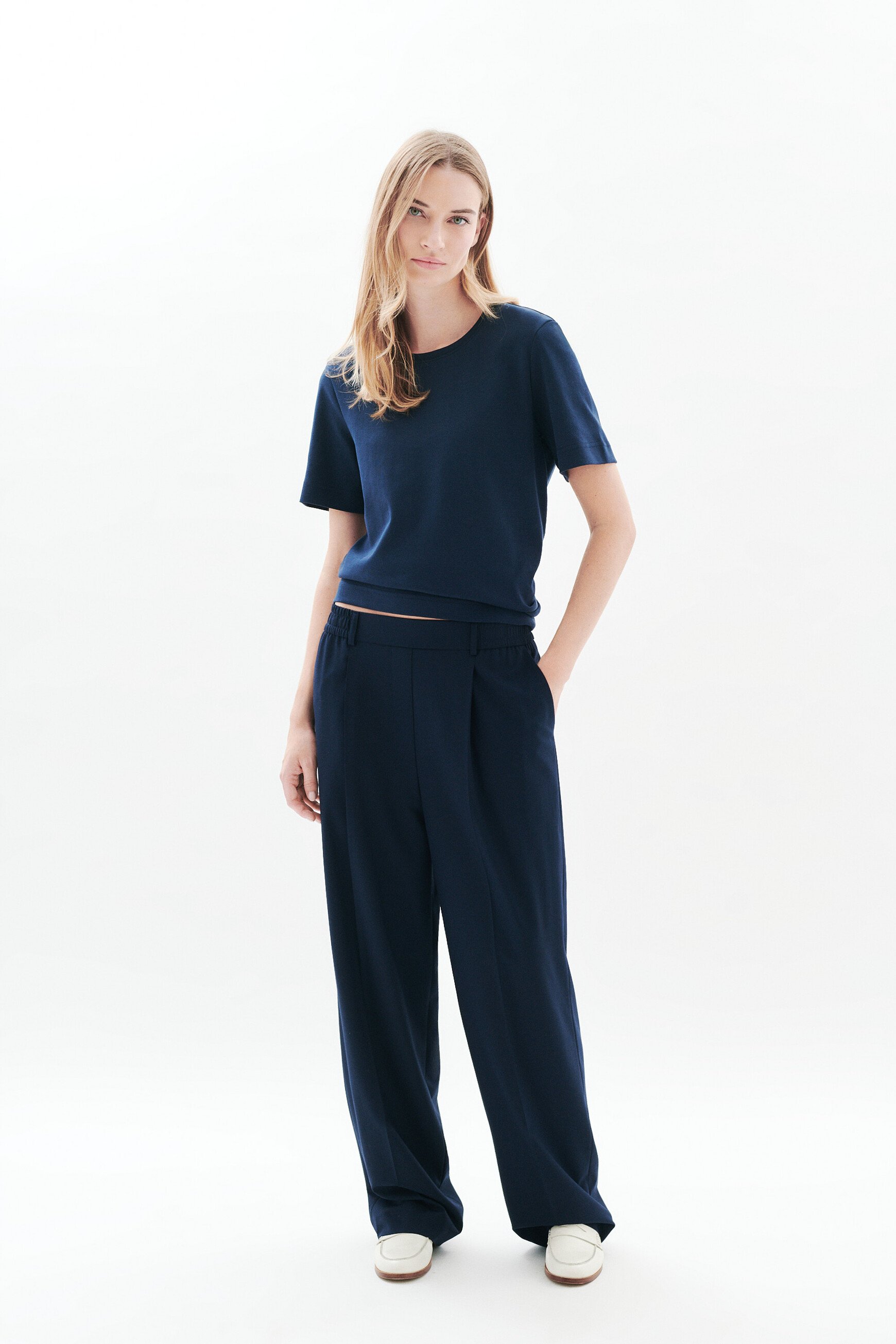 Pantalon Parapente bleu marine femme