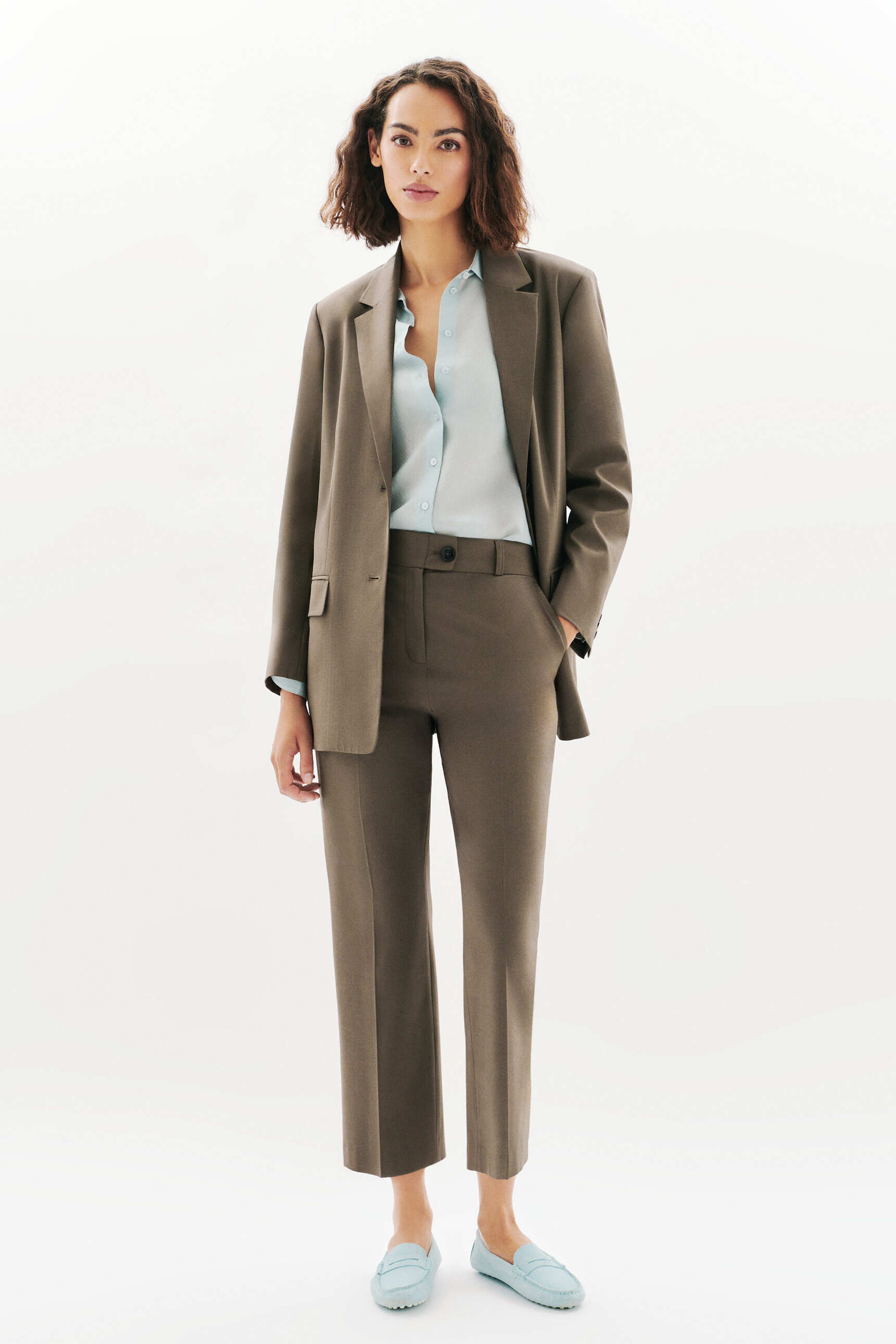 Pantalon Pirouette taupe femme