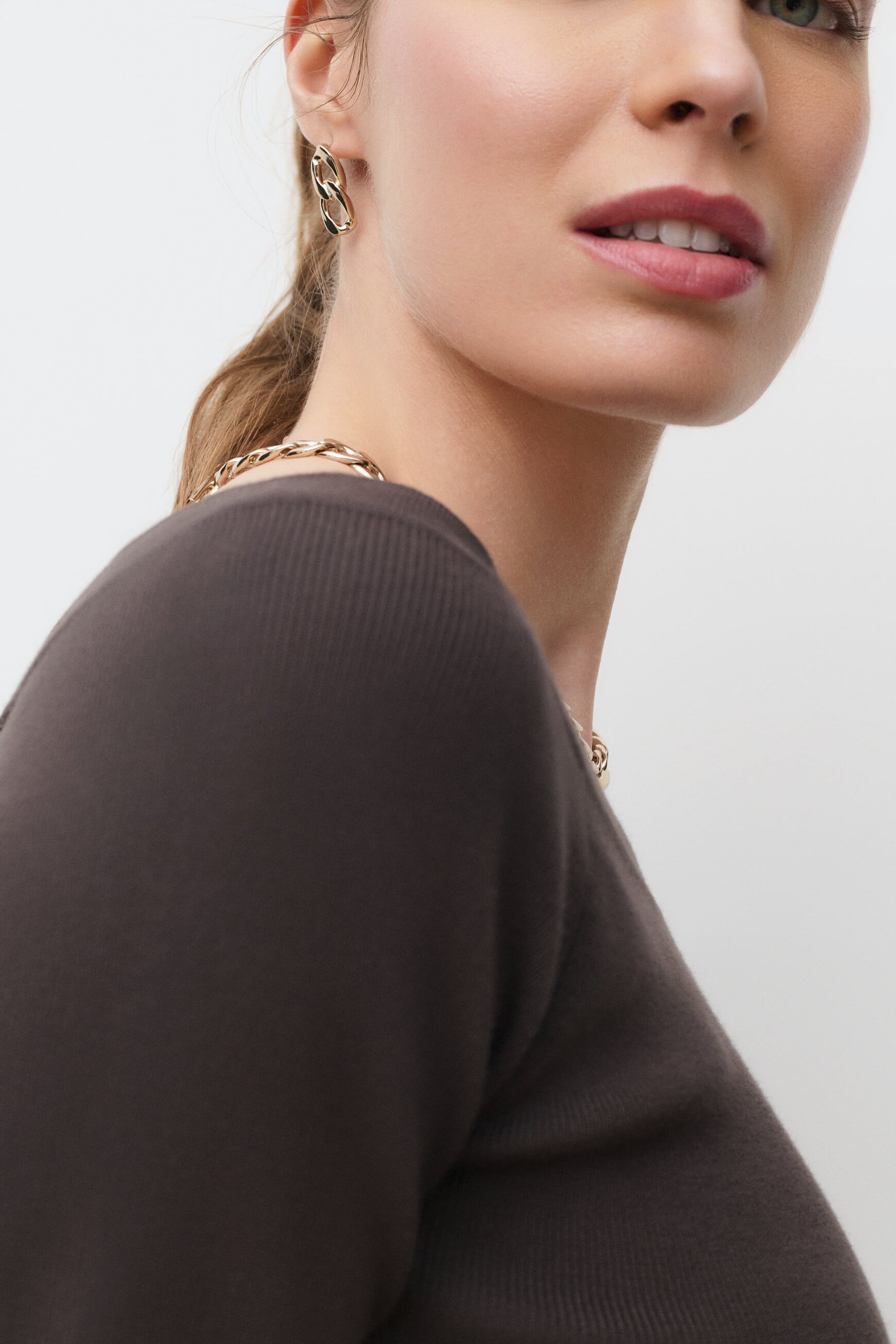Pull Malone marron fonc&eacute; femme