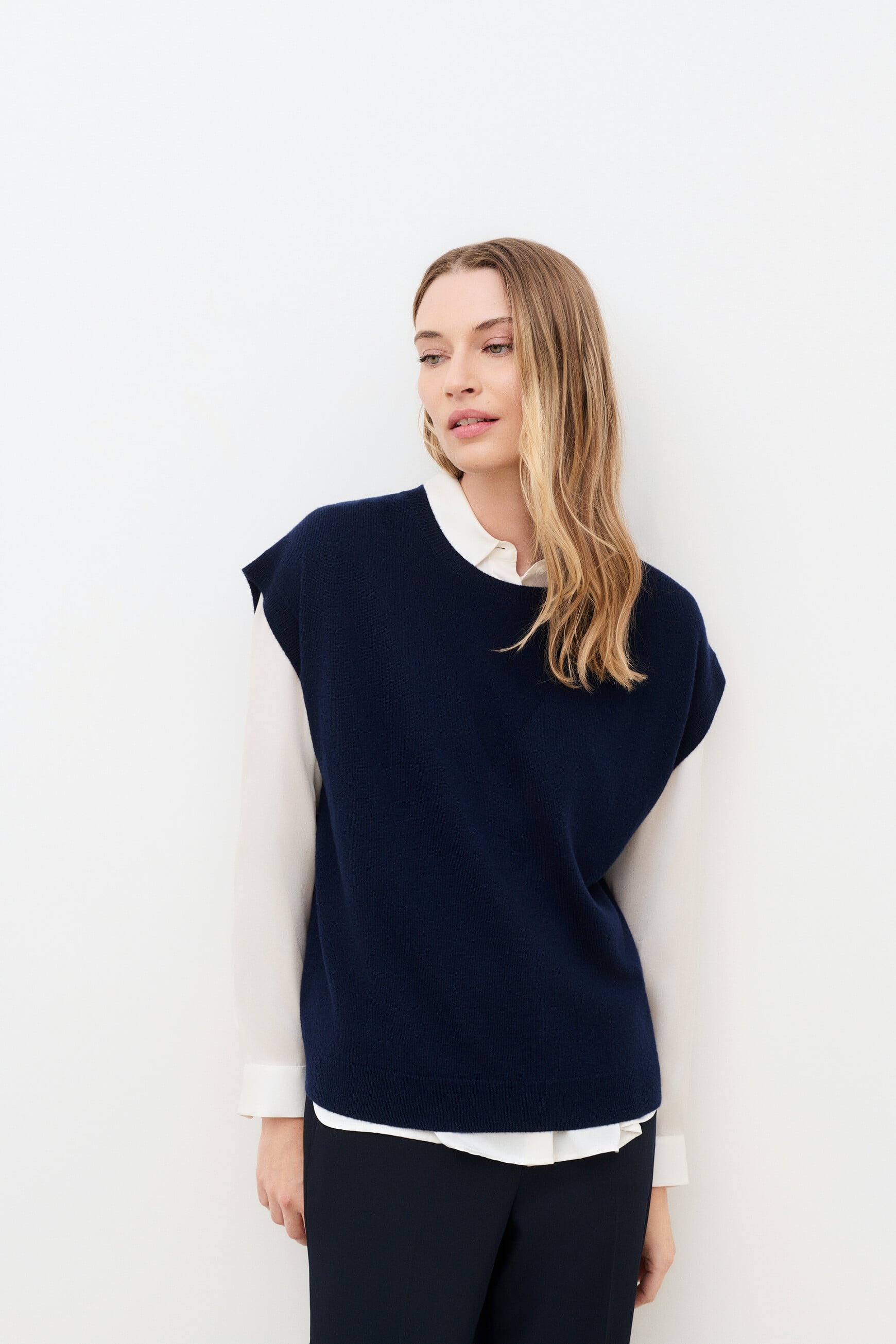 Mathilde sweater navy blue woman