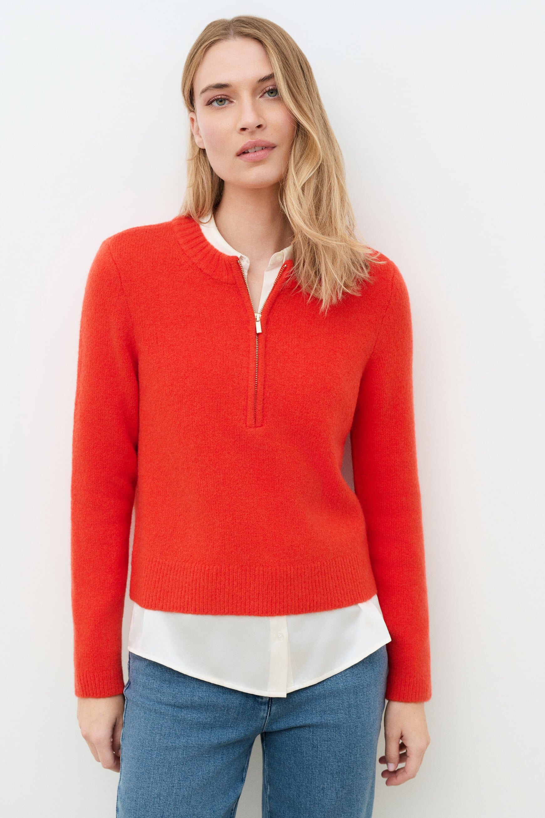 Mneptune sweater orange woman