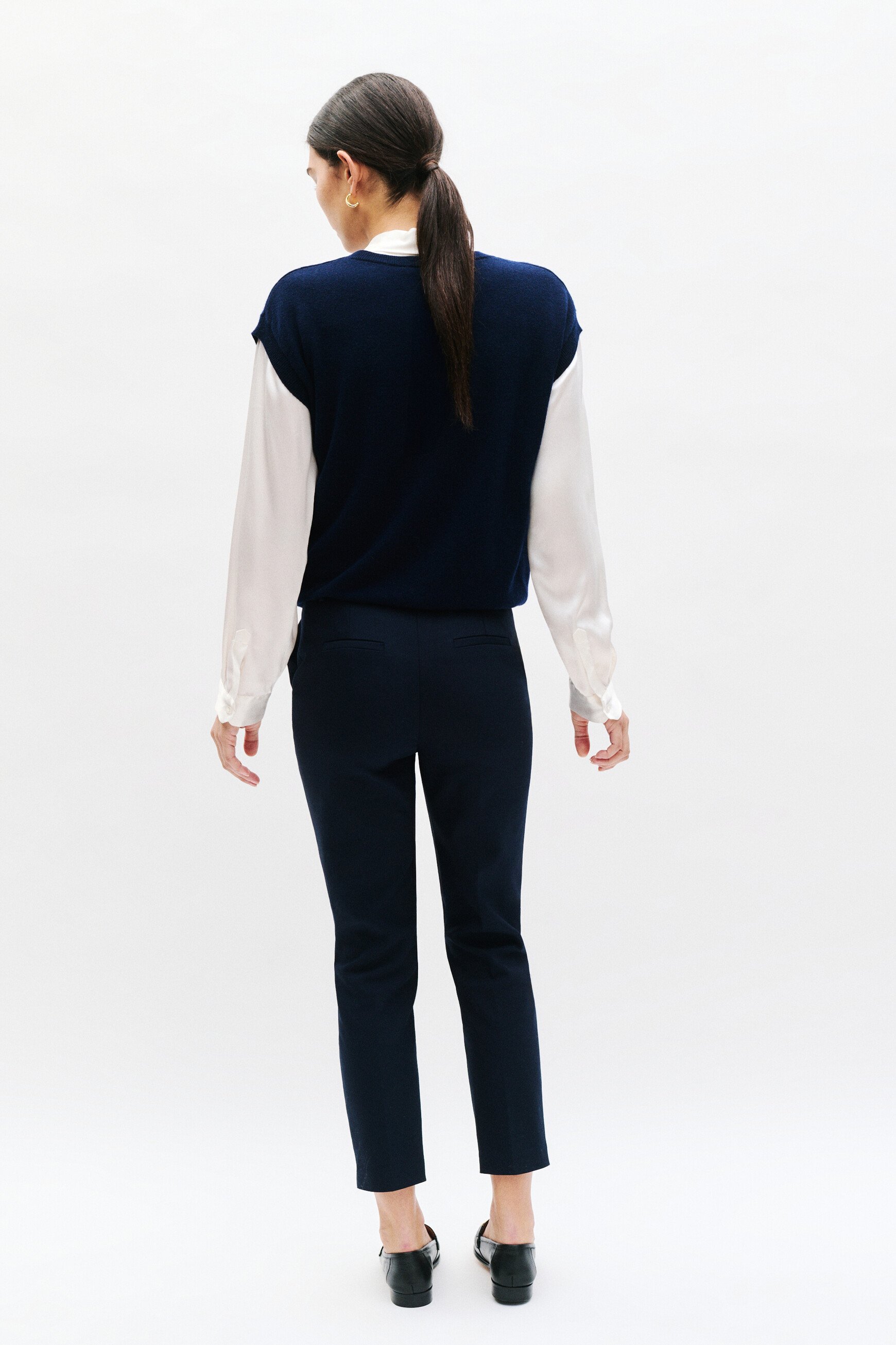 pantalon psidiko2 bleu marine femme Pantalon psidiko2 bleu marine femme