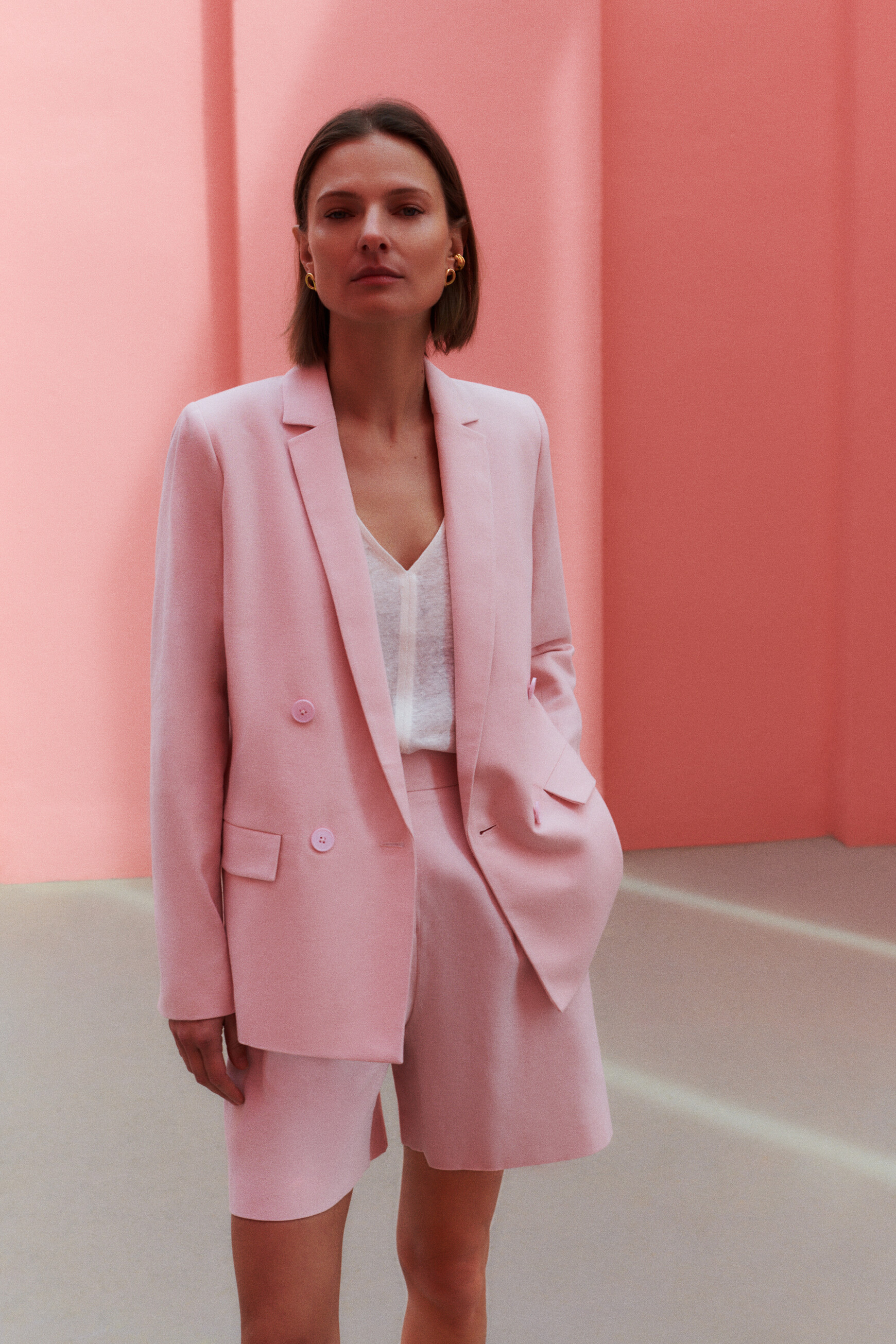 blazer amelie rose clair femme blazer amelie rose clair femme