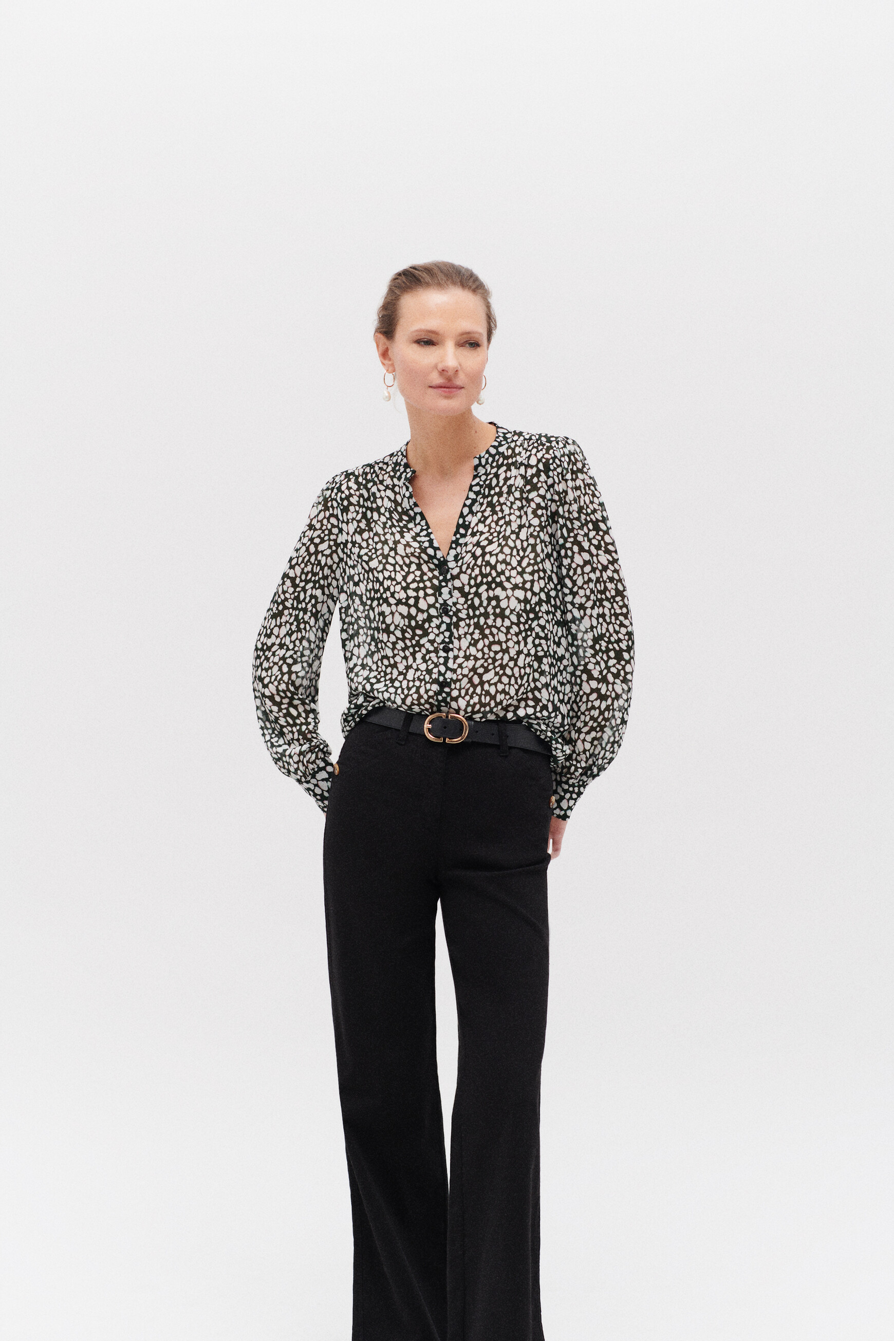 Bluse Lya khakigrün damen