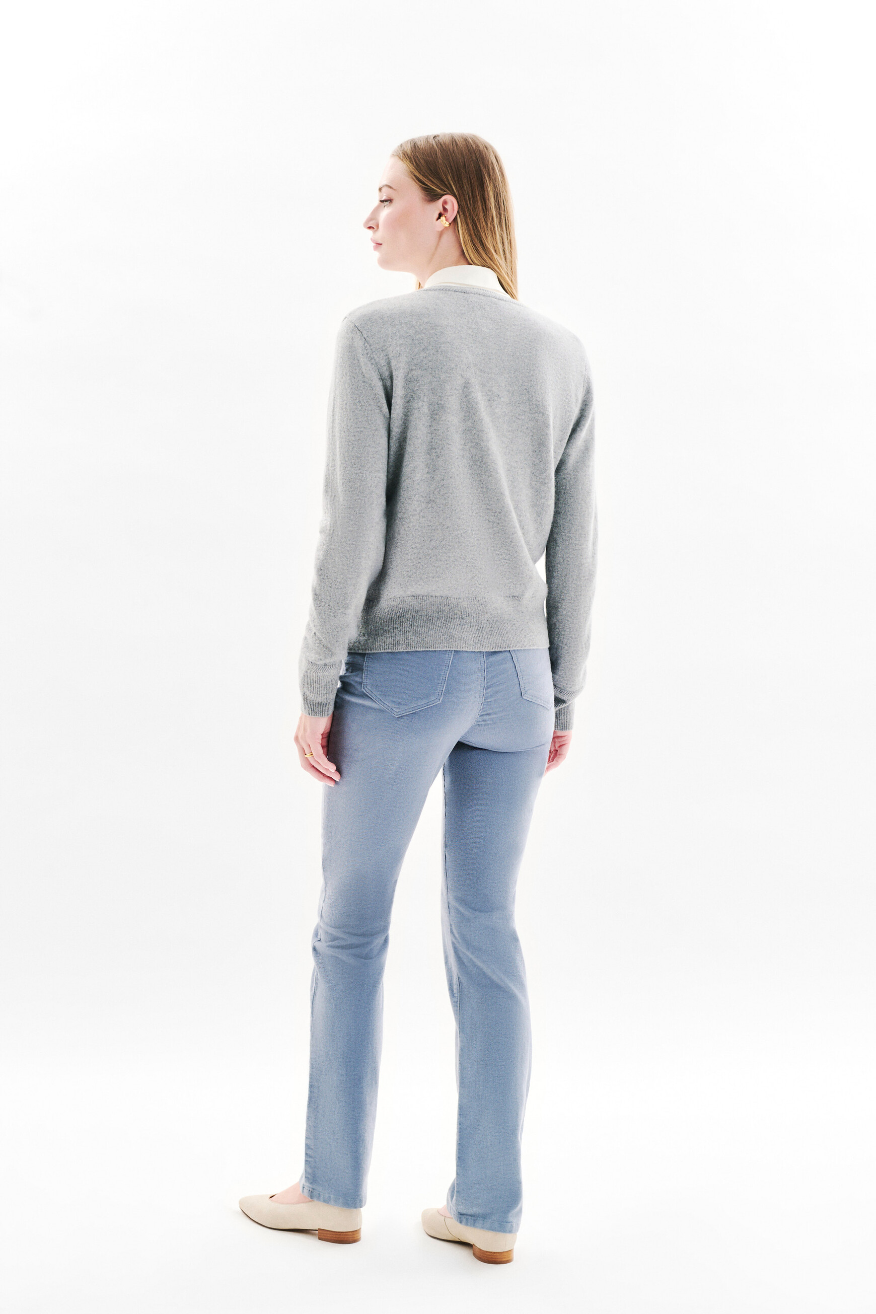 mcaroline 100% cashmere cardigan grey woman