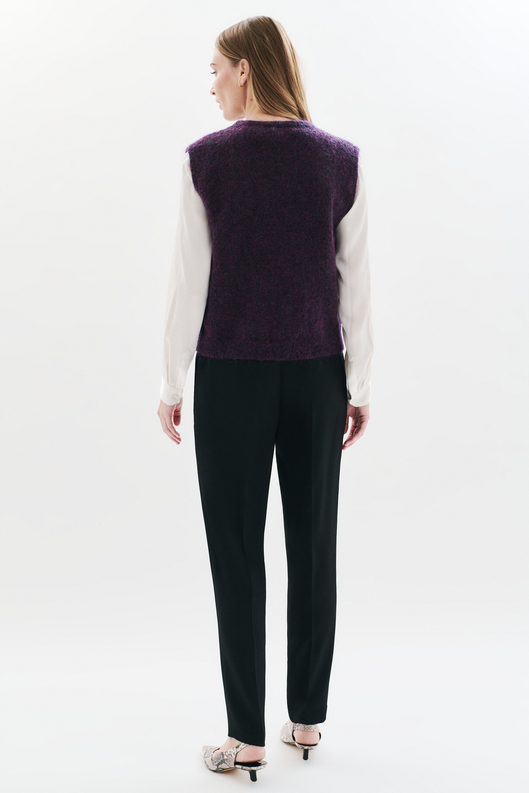 Jersey Mluigi ciruela mujer