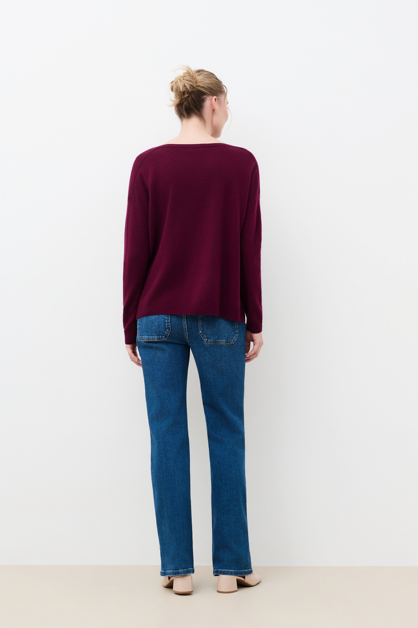 Mjill sweater 100% cashmere burgundy woman