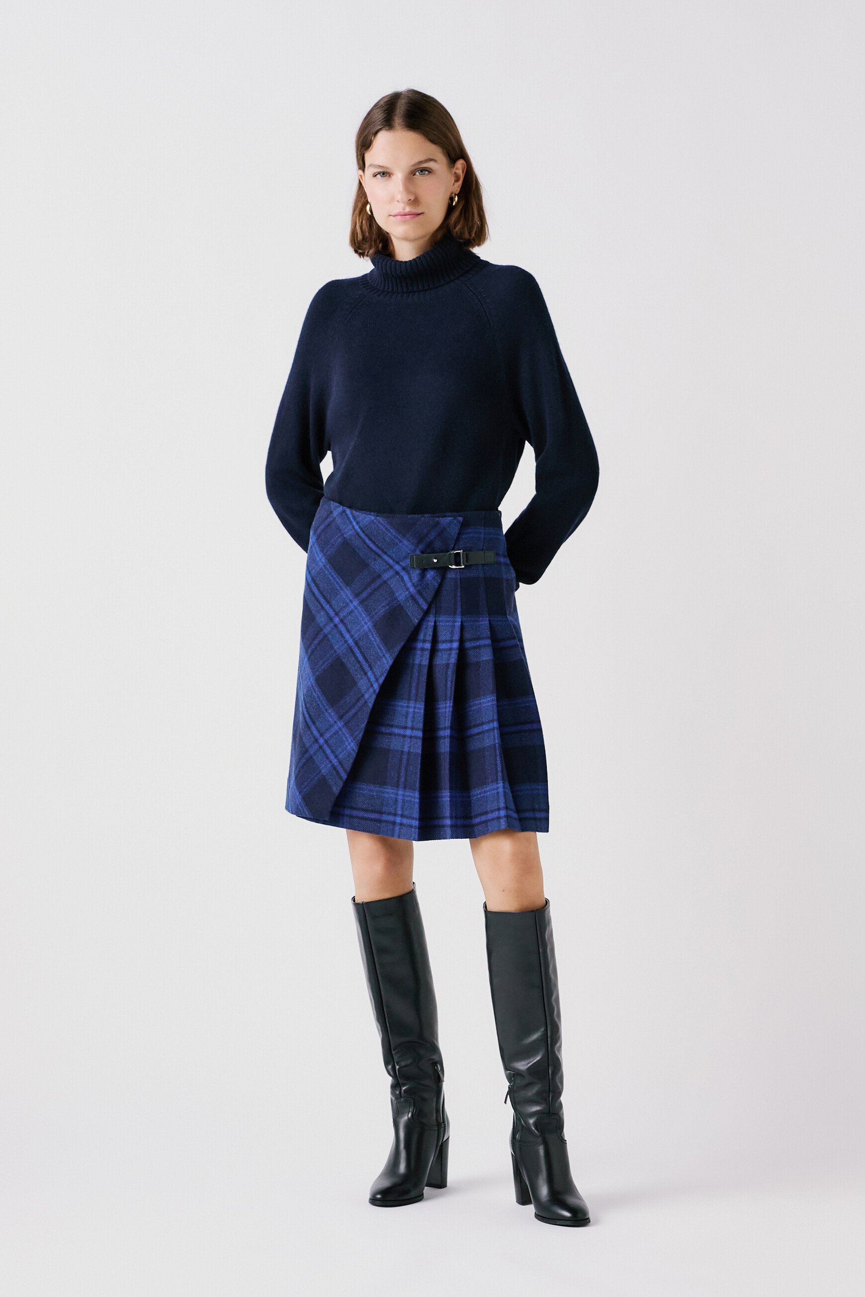 Pull mwiley bleu marine femme