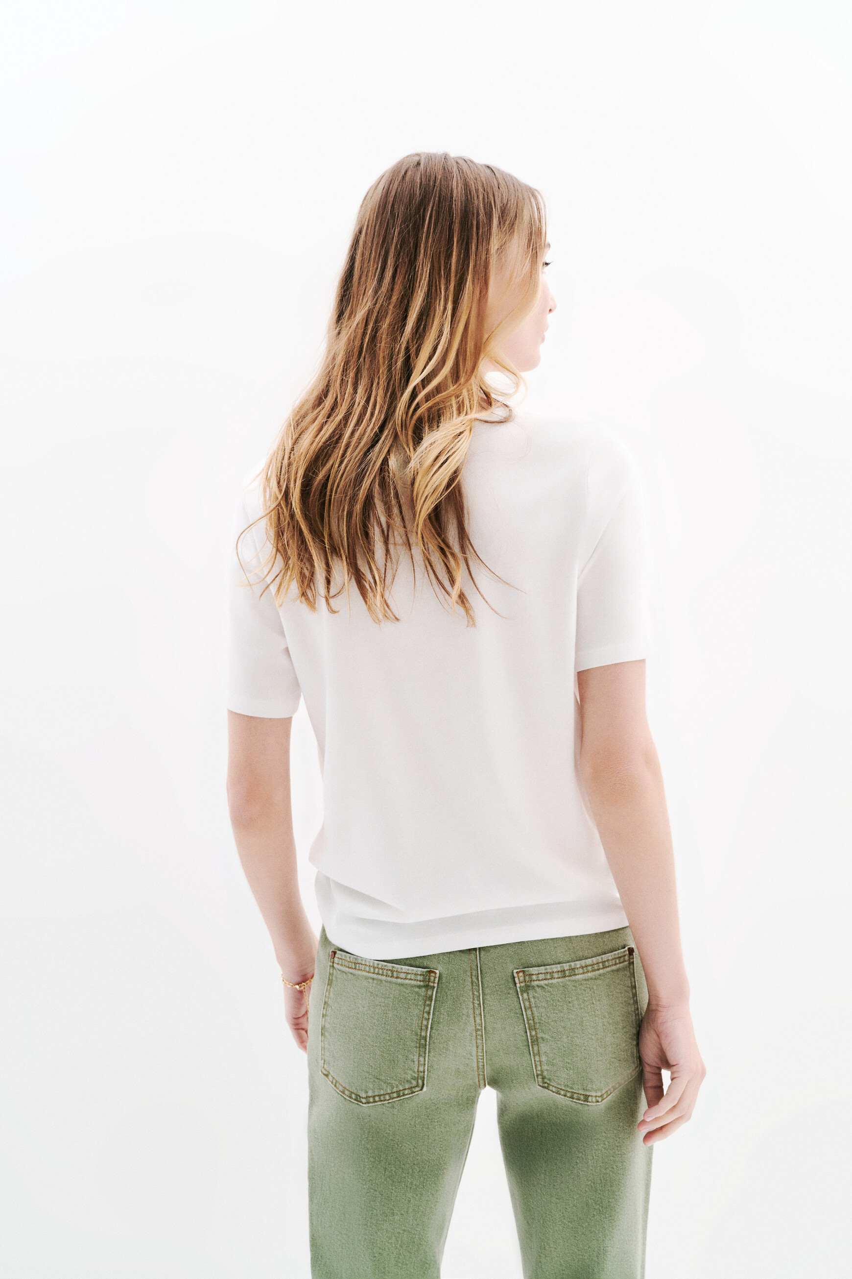 t shirt taha khakigroen vrouw T-shirt Taha khakigroen vrouw