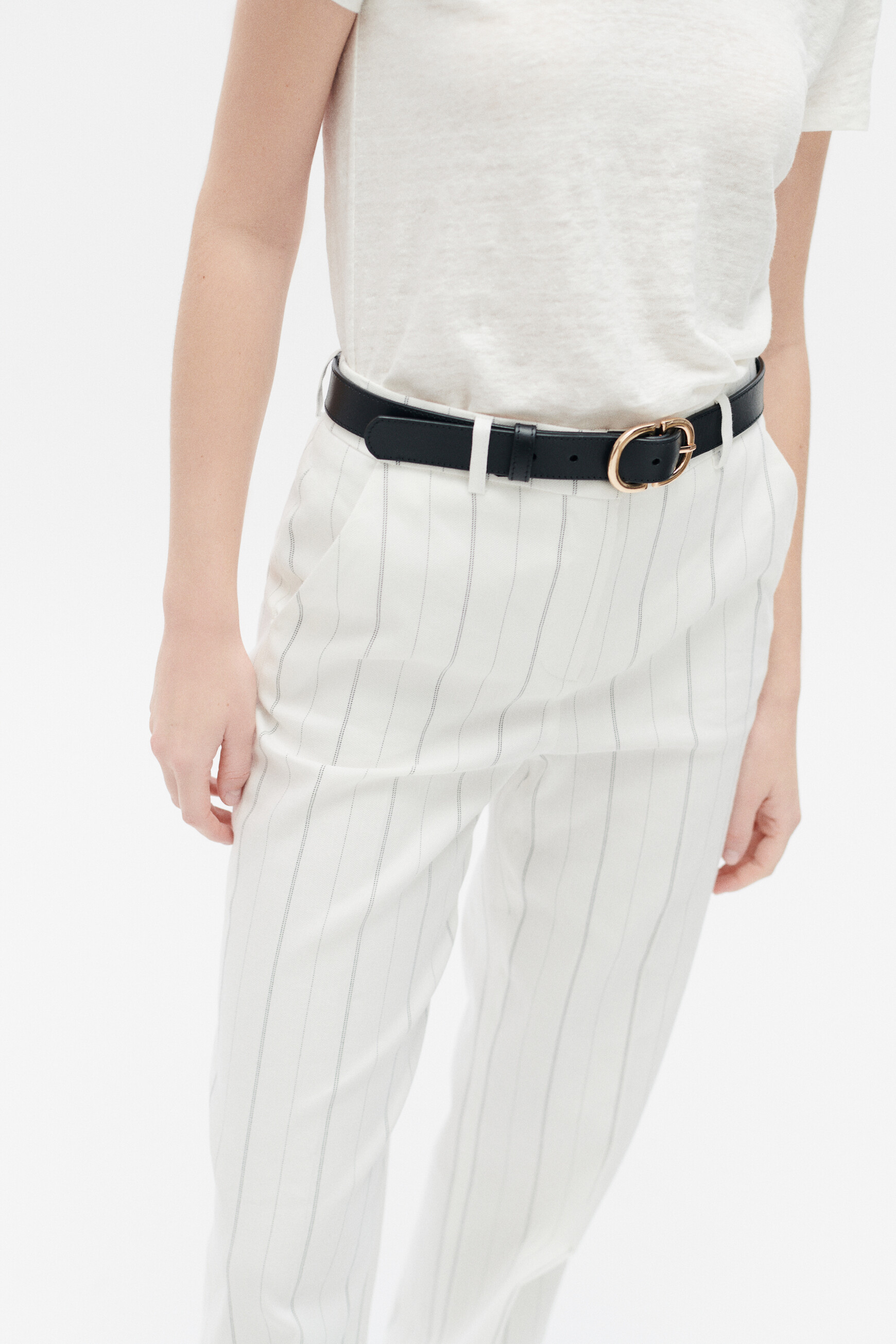 pantalon sandri ecru femme Pantalon sandri ecru femme